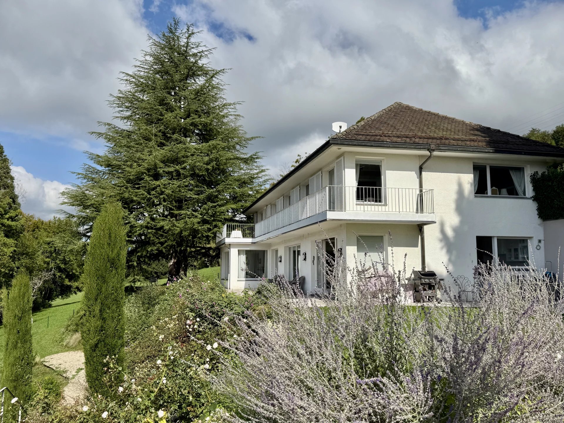 Villa panoramique avec piscine et pool house, grand terrain