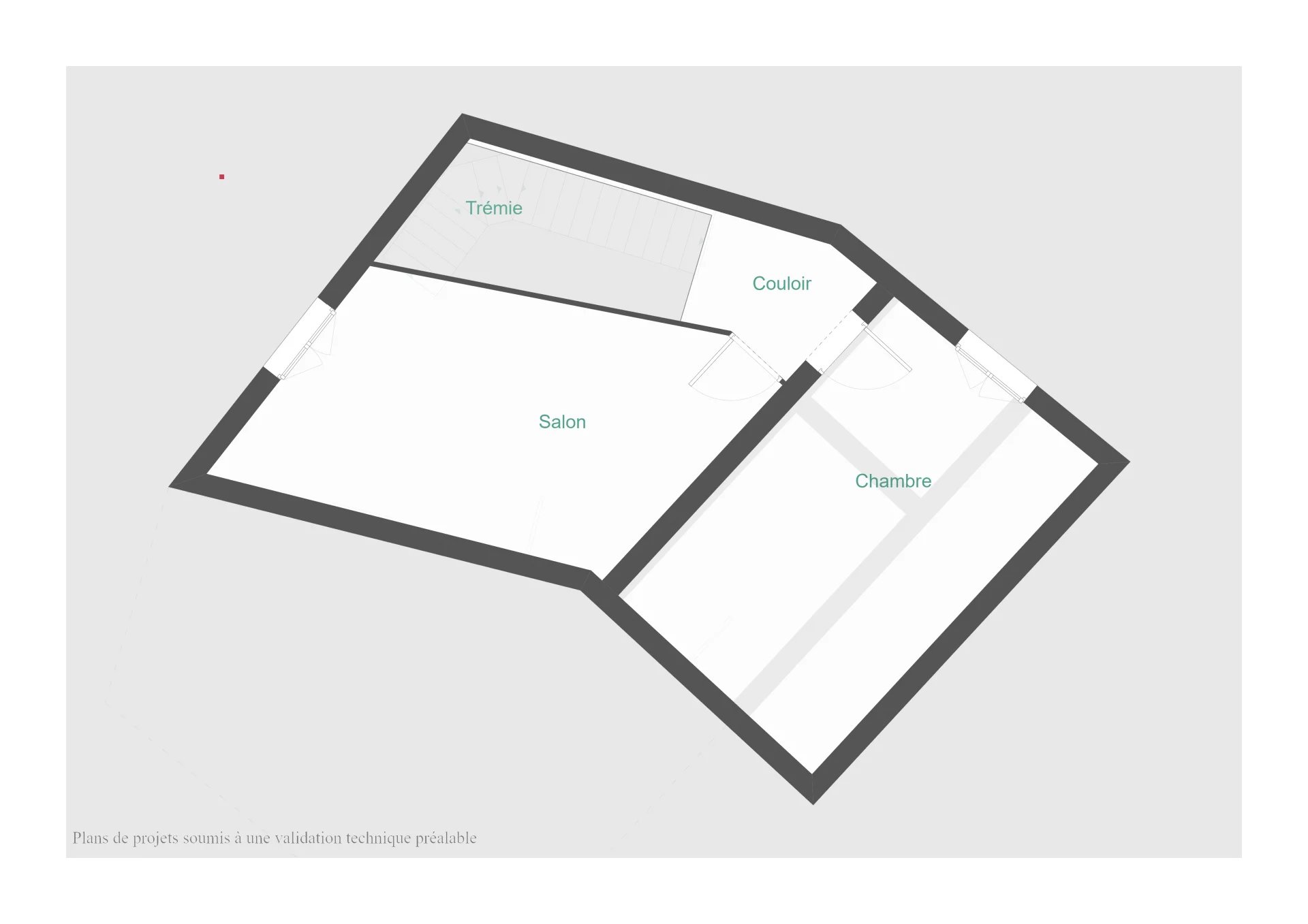 Appartement 60 m² avec une terrasse de 40 m²