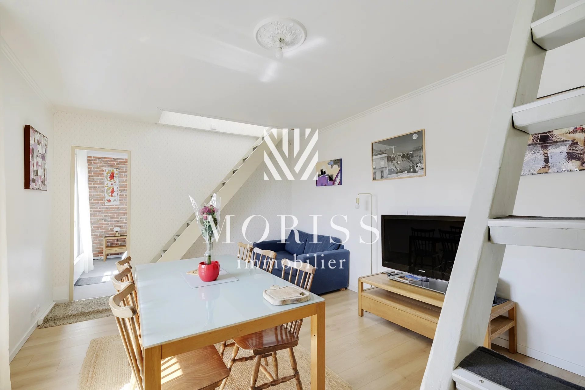 GRAND DUPLEX / 5 PIÈCES / VUE DÉGAGÉE / ÉTAGE ÉLEVÉ / LIGNE 13 & - Image Array