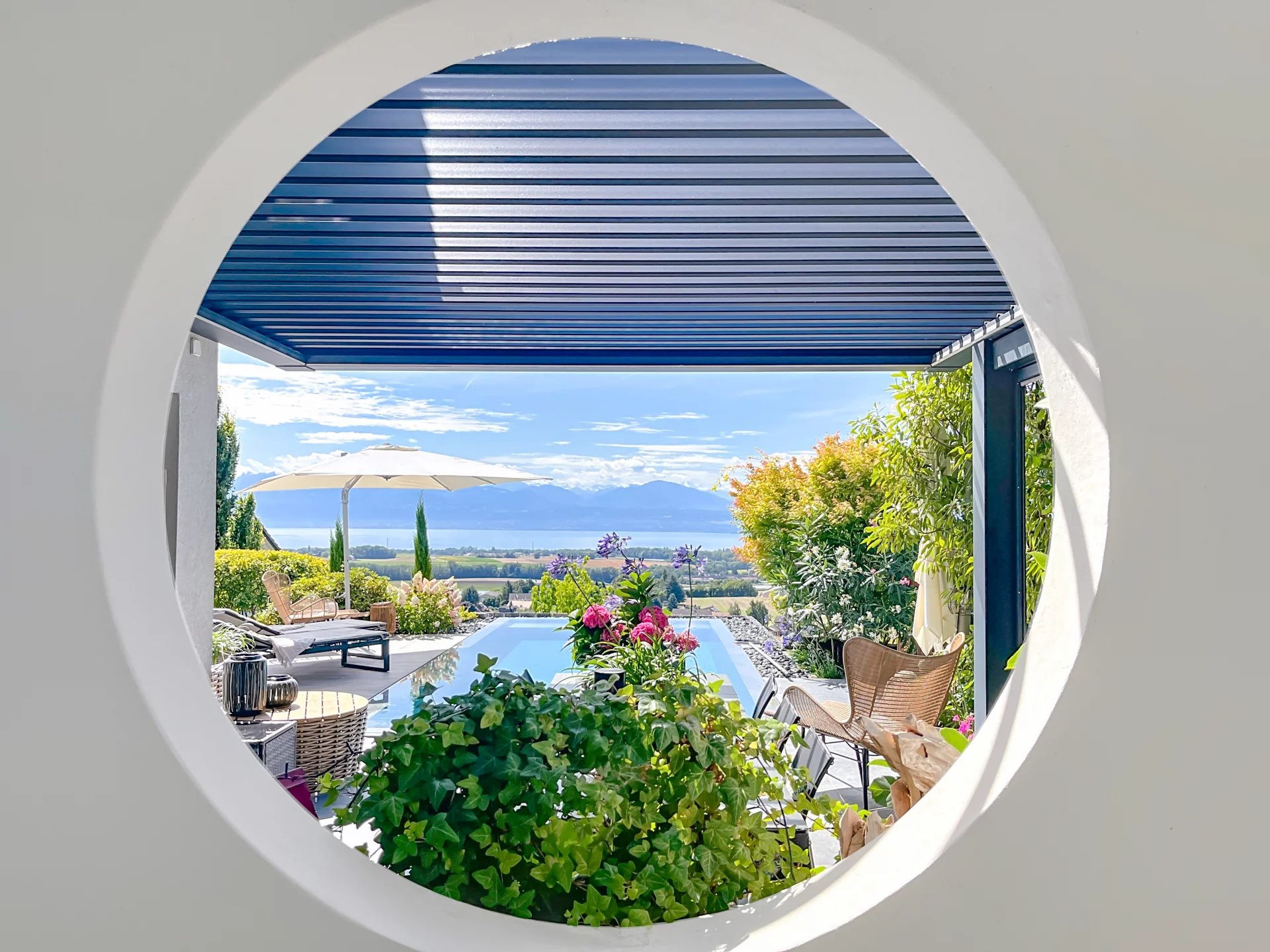 Un havre de paix face à un panorama d’exception