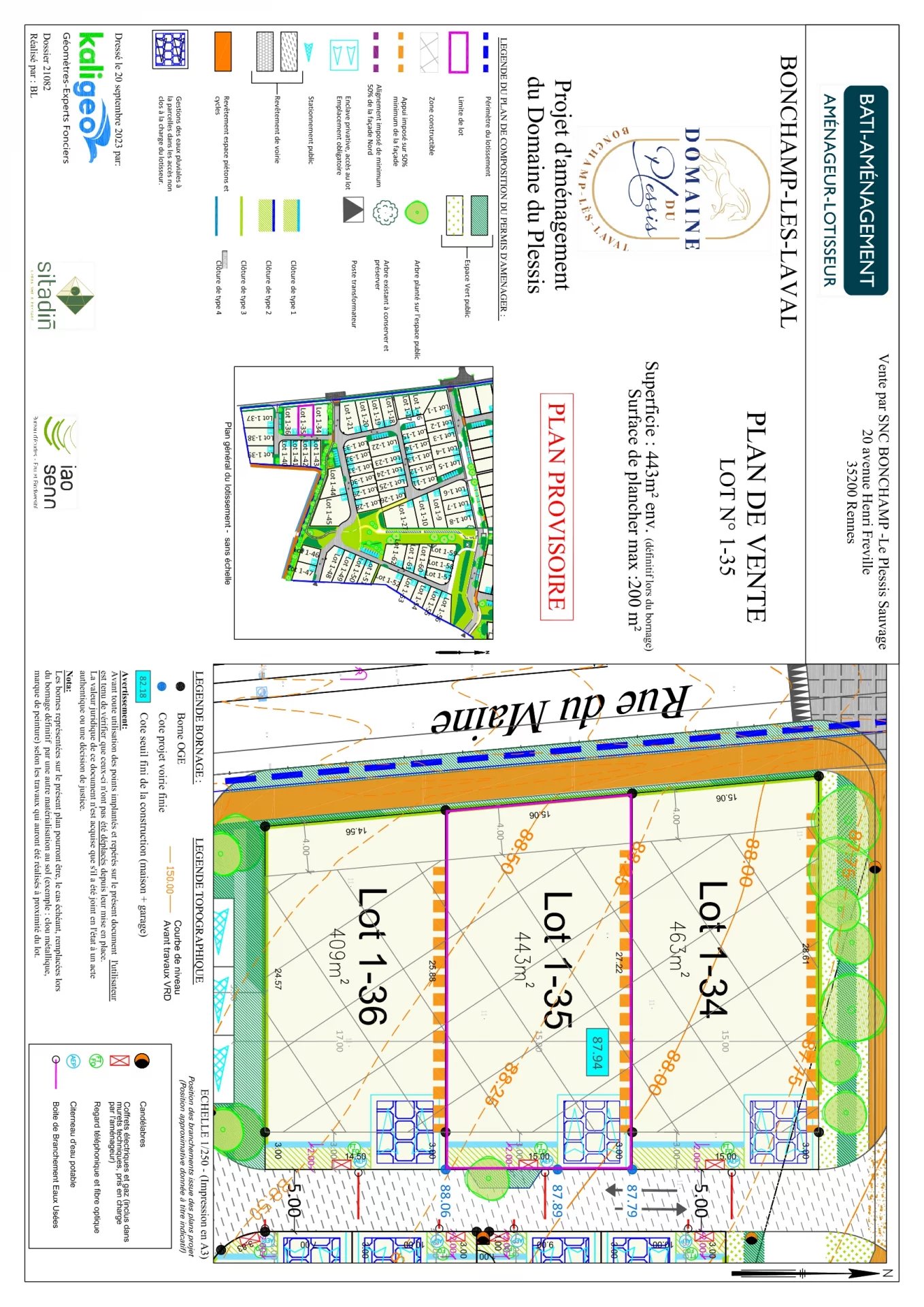 Vente Terrain constructible Bonchamp-lès-Laval