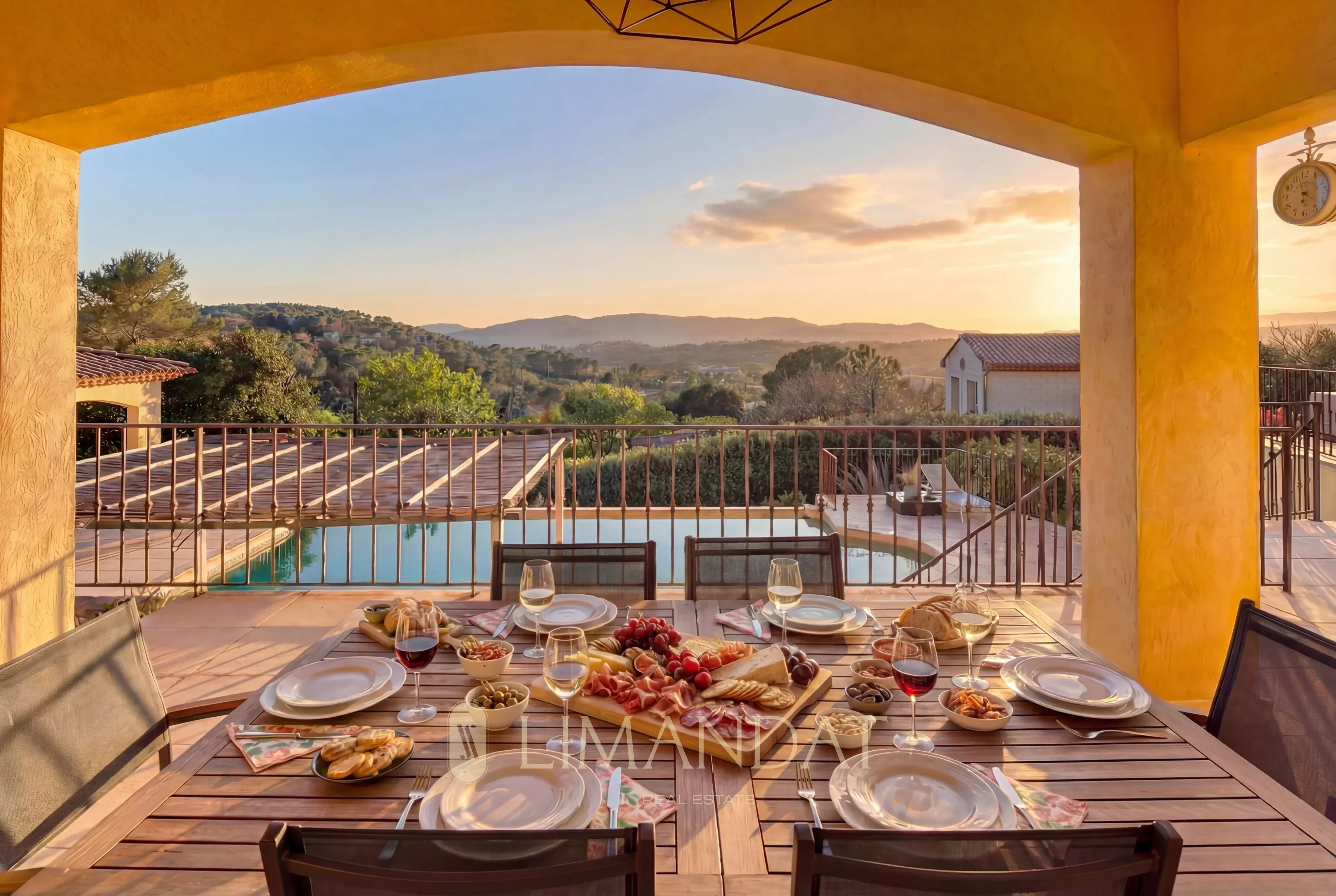Beautiful villa with open views of the hills in Mougins