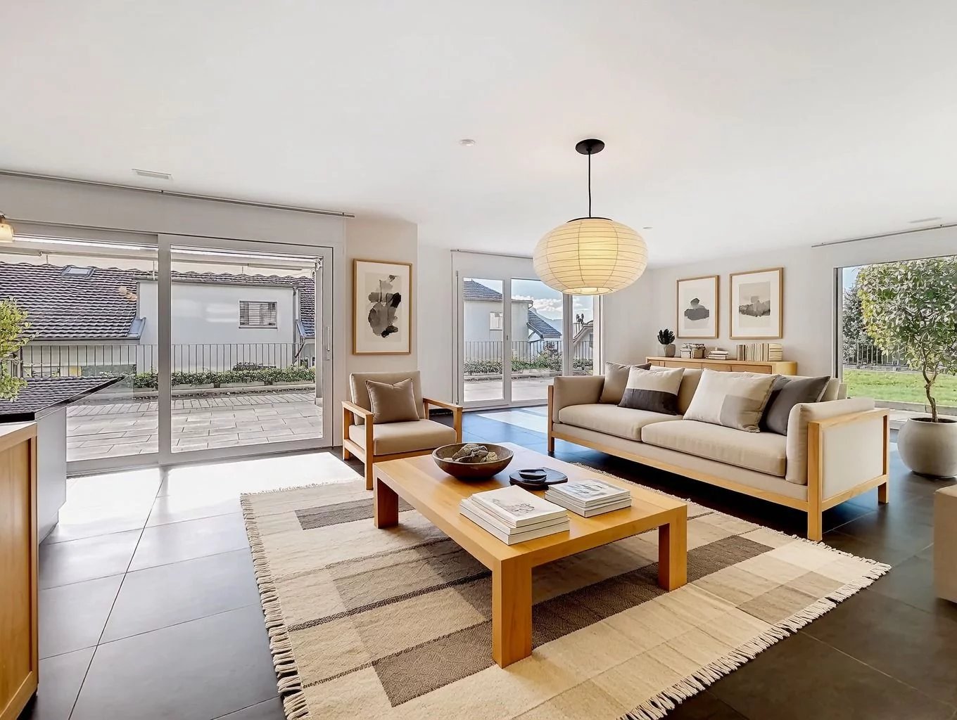 Superbe 3.5 pièces avec jardin, terrasse et échappée sur le lac