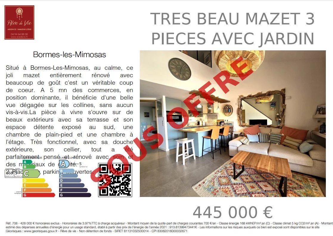 Vente Maison Bormes-les-Mimosas