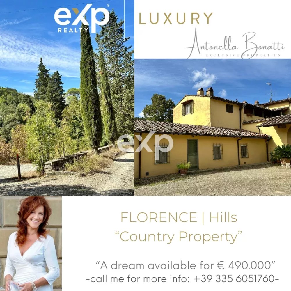 FLORENCE Hills: Independent Portion of Historic Villa with Exclusive Garden.