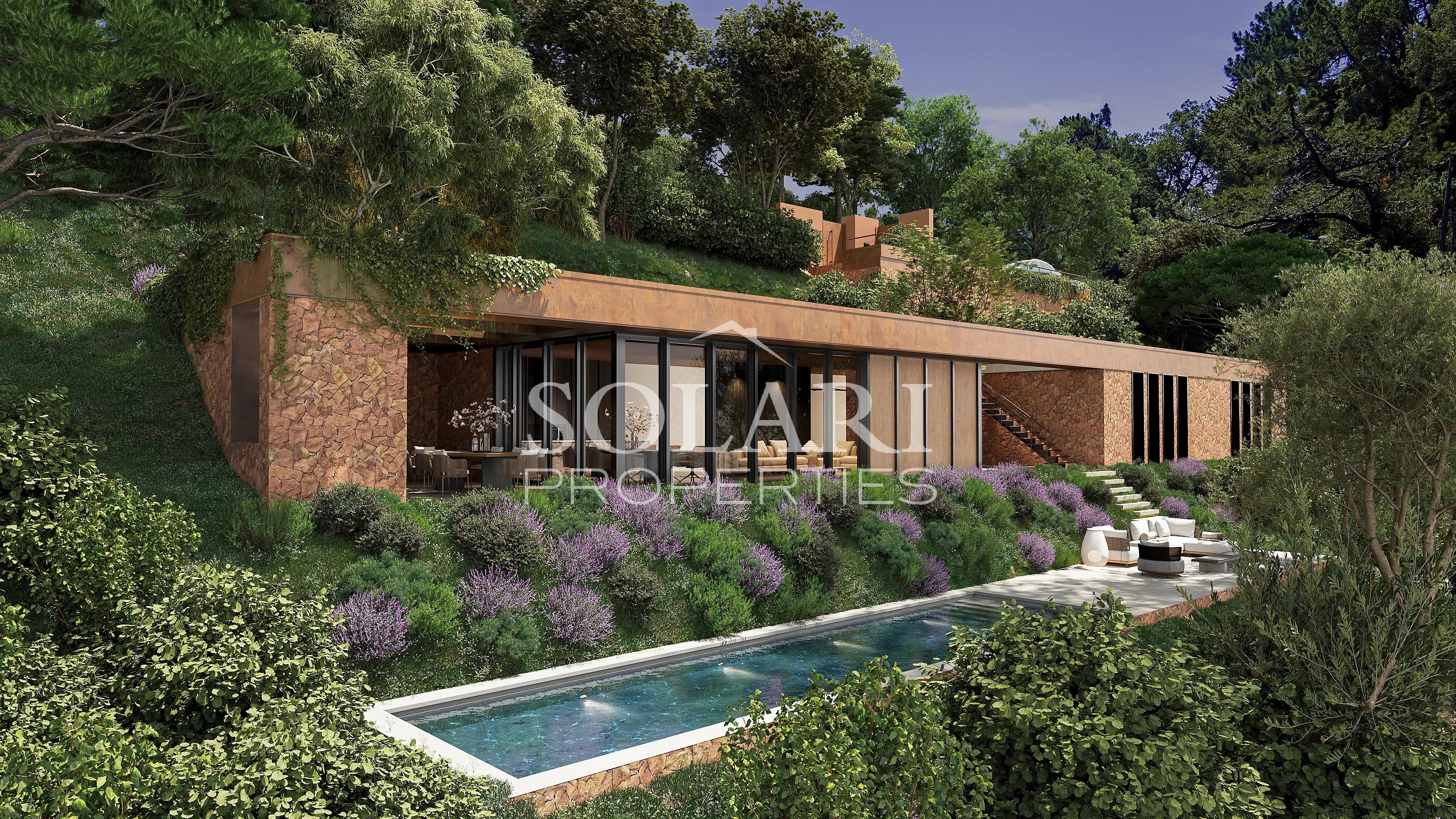 Plot of land with panoramic sea view