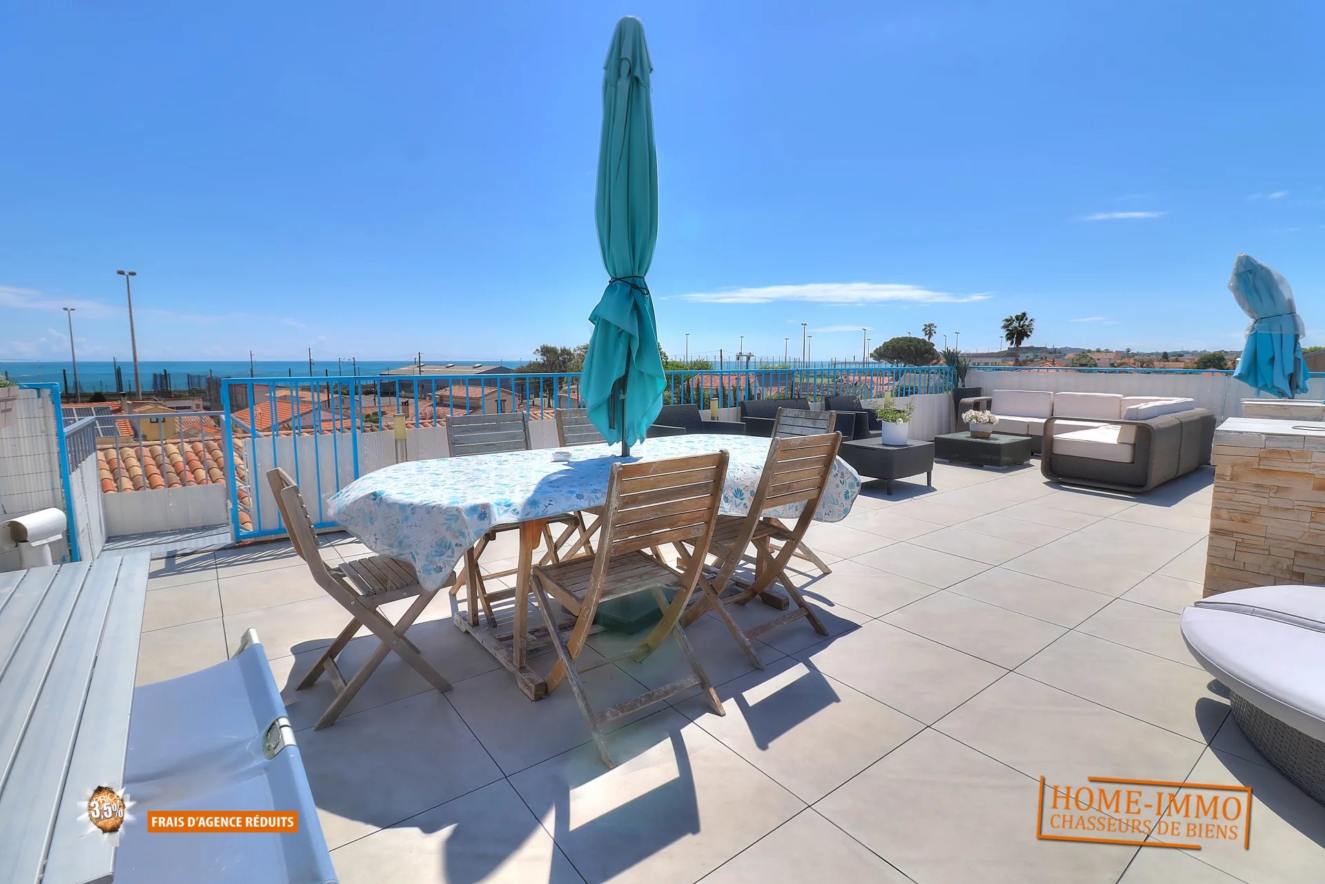 Rare sur le marché ! Superbe 4 pièces avec toit-terrasse et vue mer