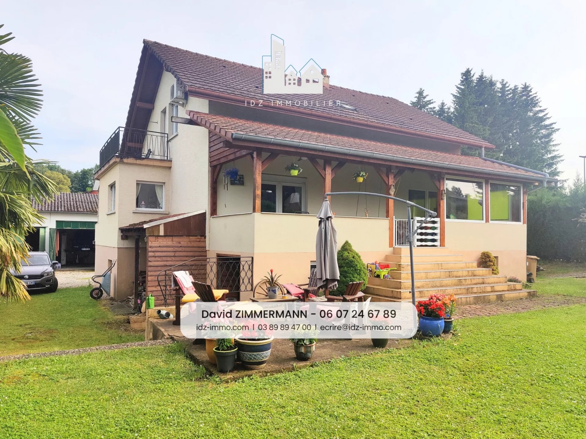 HESINGUE MAISON 135m2 + HANGER ; TERRAIN 14ares Proche centre