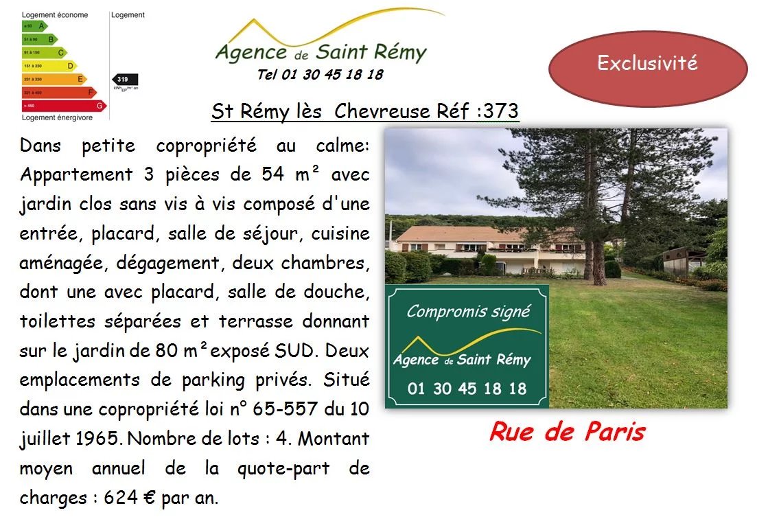 Vente Appartement Saint-Rémy-lès-Chevreuse