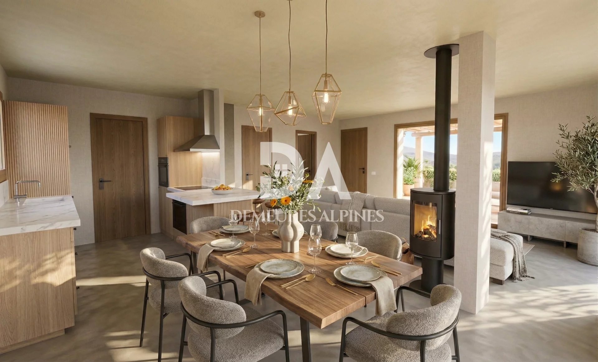 VILLARD : Maison RE 2020 (102m²) Sud-Est + Terrasse (33m²) + Garage (19m²)