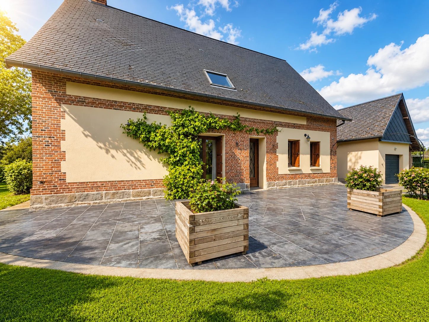 SECTEUR BEAUMONT-LE-HARENG – MAISON DE CARACTÈRE RÉNOVÉE – 3 CHAMBRES – JARDIN ARBORÉ – GARAGE