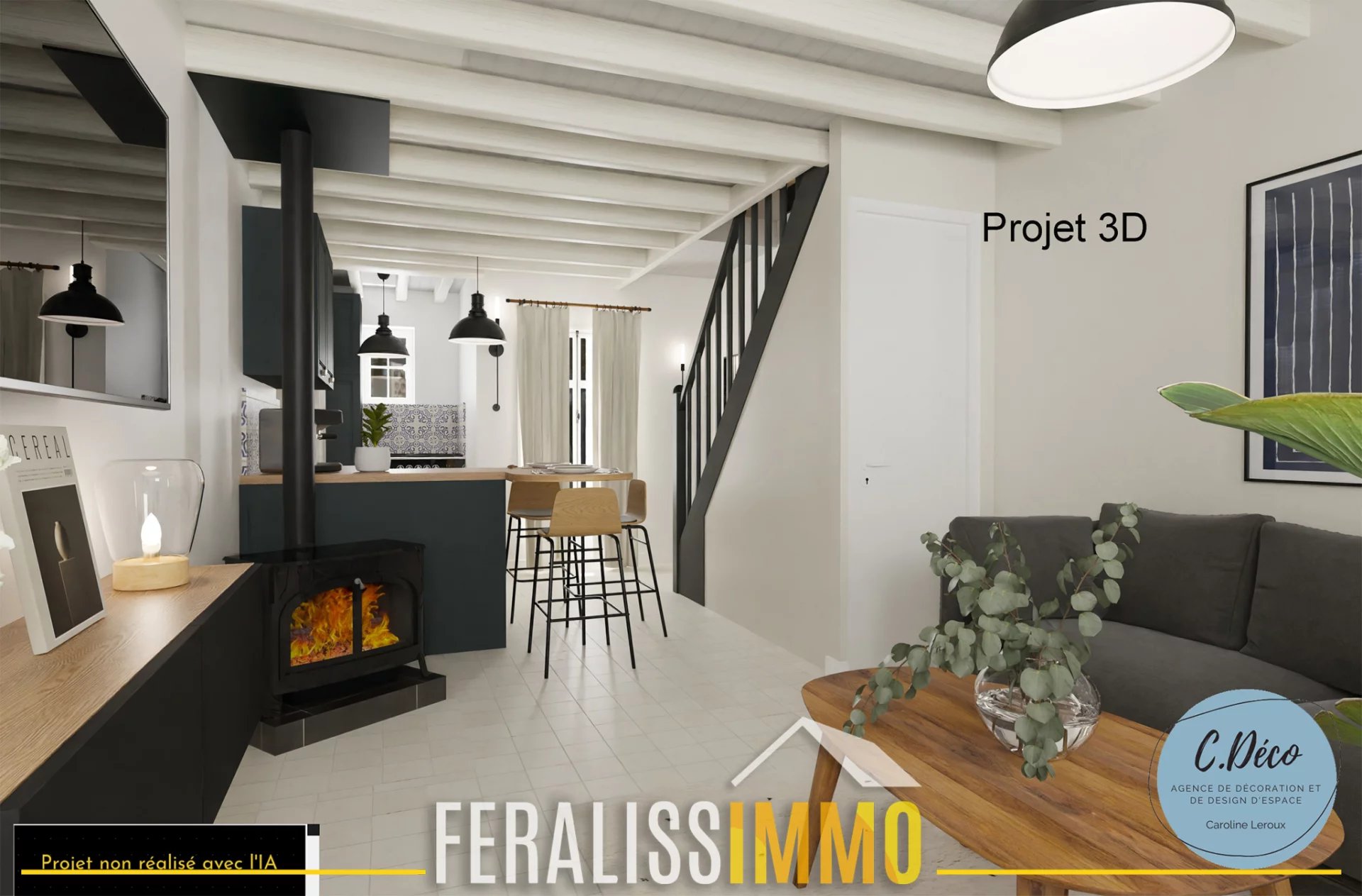 Authentique maison de ville avec une terrasse avec une vue e