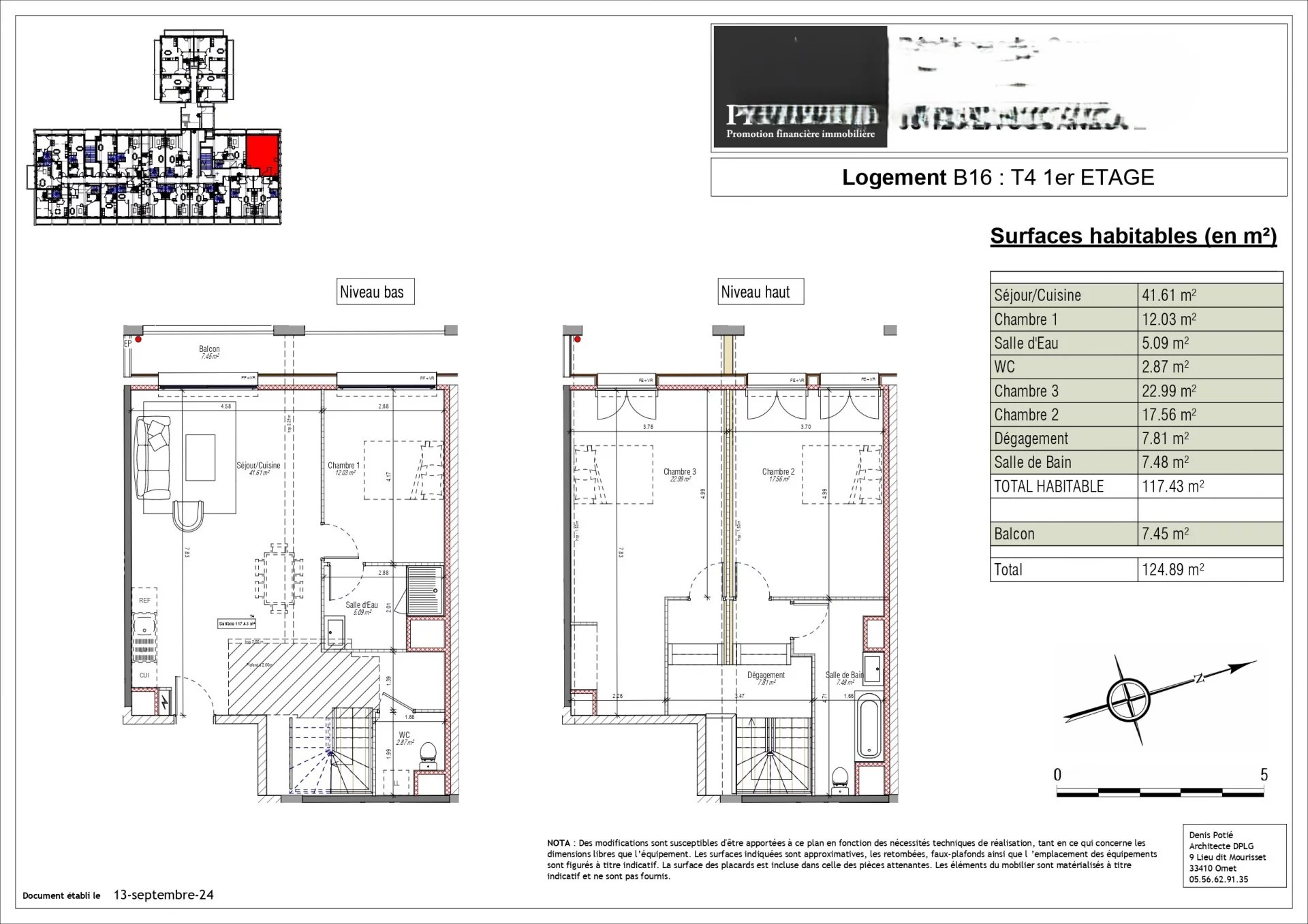 DUPLEX T4 122m² avec balcon - CENTRE VILLE