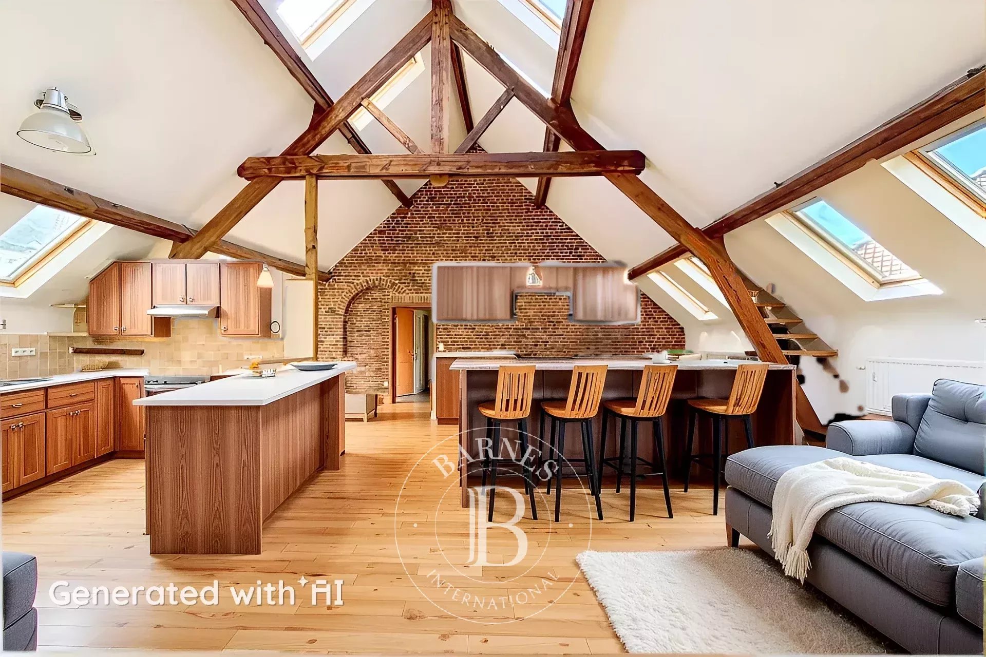 Ixelles - Large loft - Top floor - Terrace