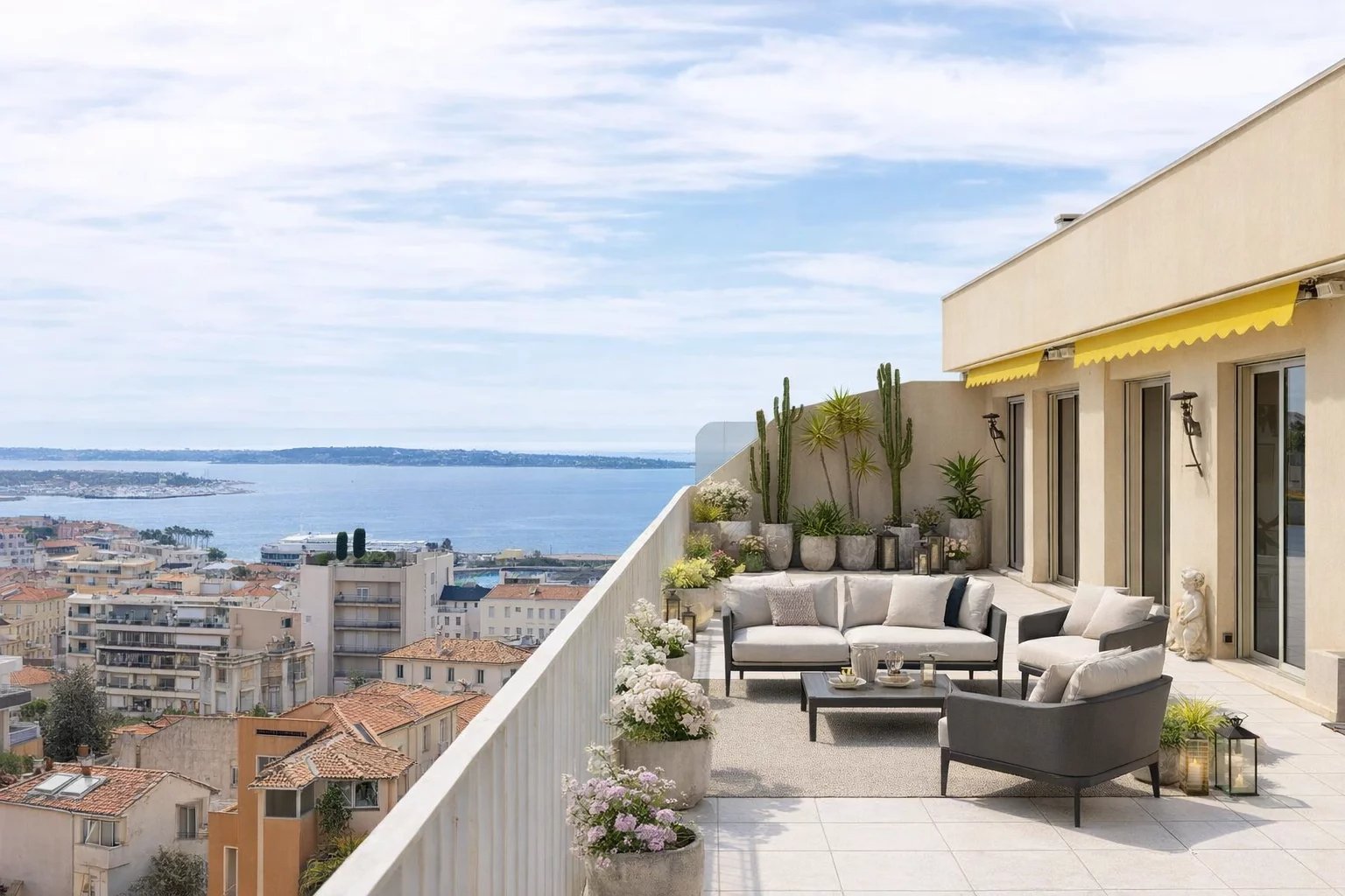 Rare, Penthouse a rénover - Cannes – Vue panoramique