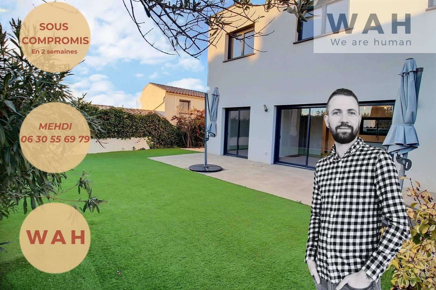 VENTE VILLA DE 2022 IMPASSE 5 PIÈCES AU CALME 34790 GRABELS