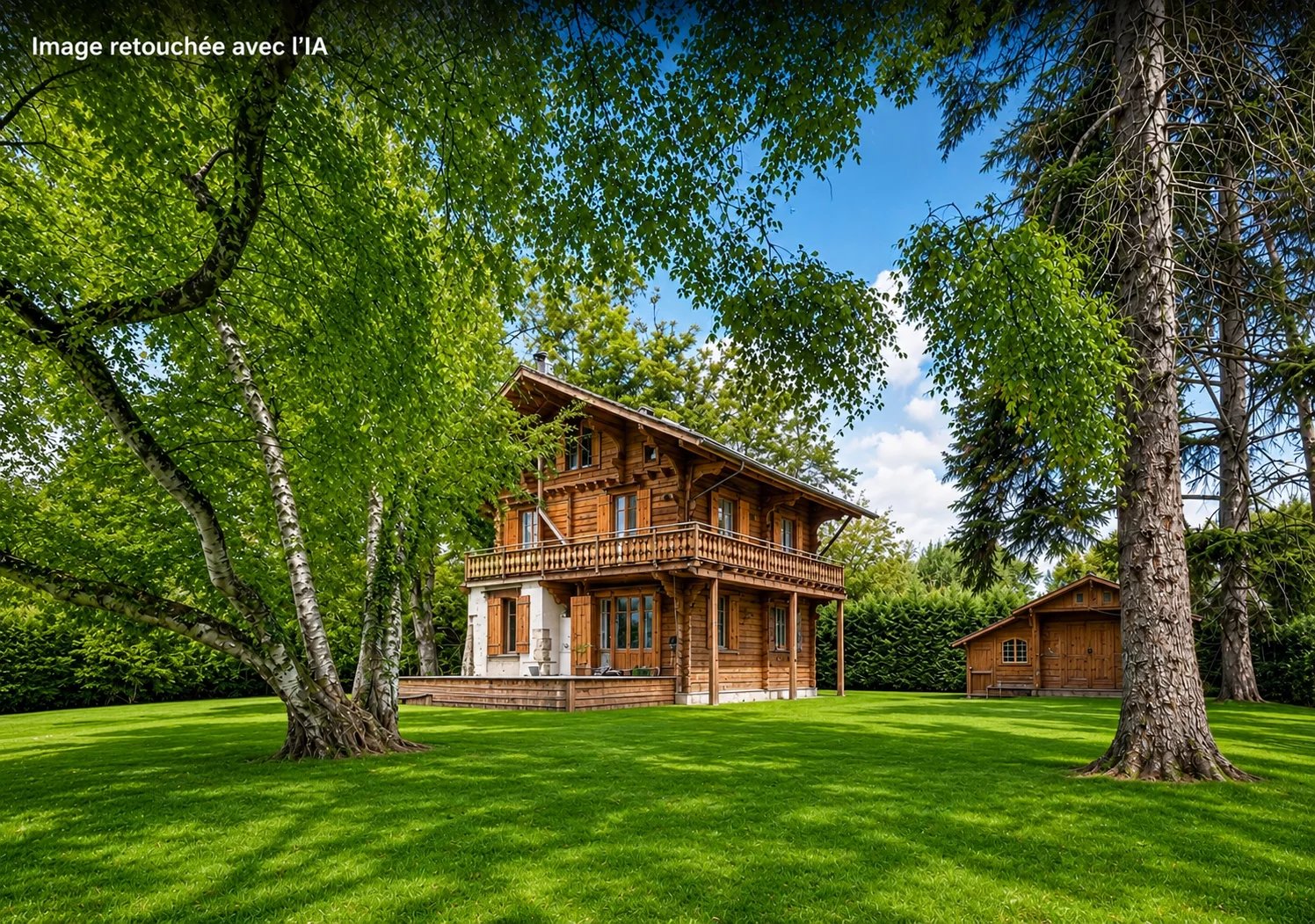 Chalet de caractère au cœur d’un vaste parc arboré