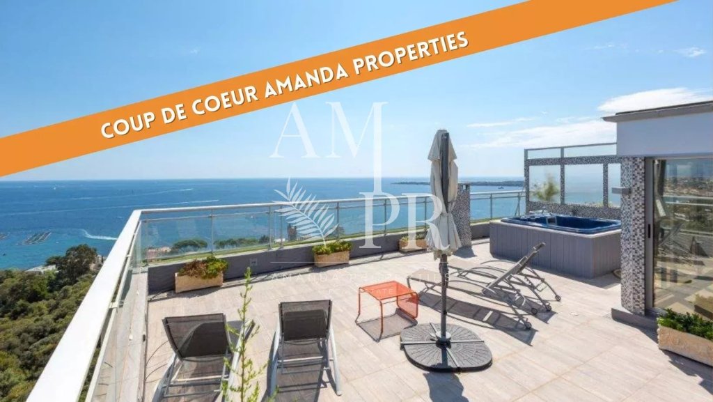 Apartment for sale in Cannes — DUPLEX PENTHOUSE SEA  VIEW CANNES CALIFORNIE