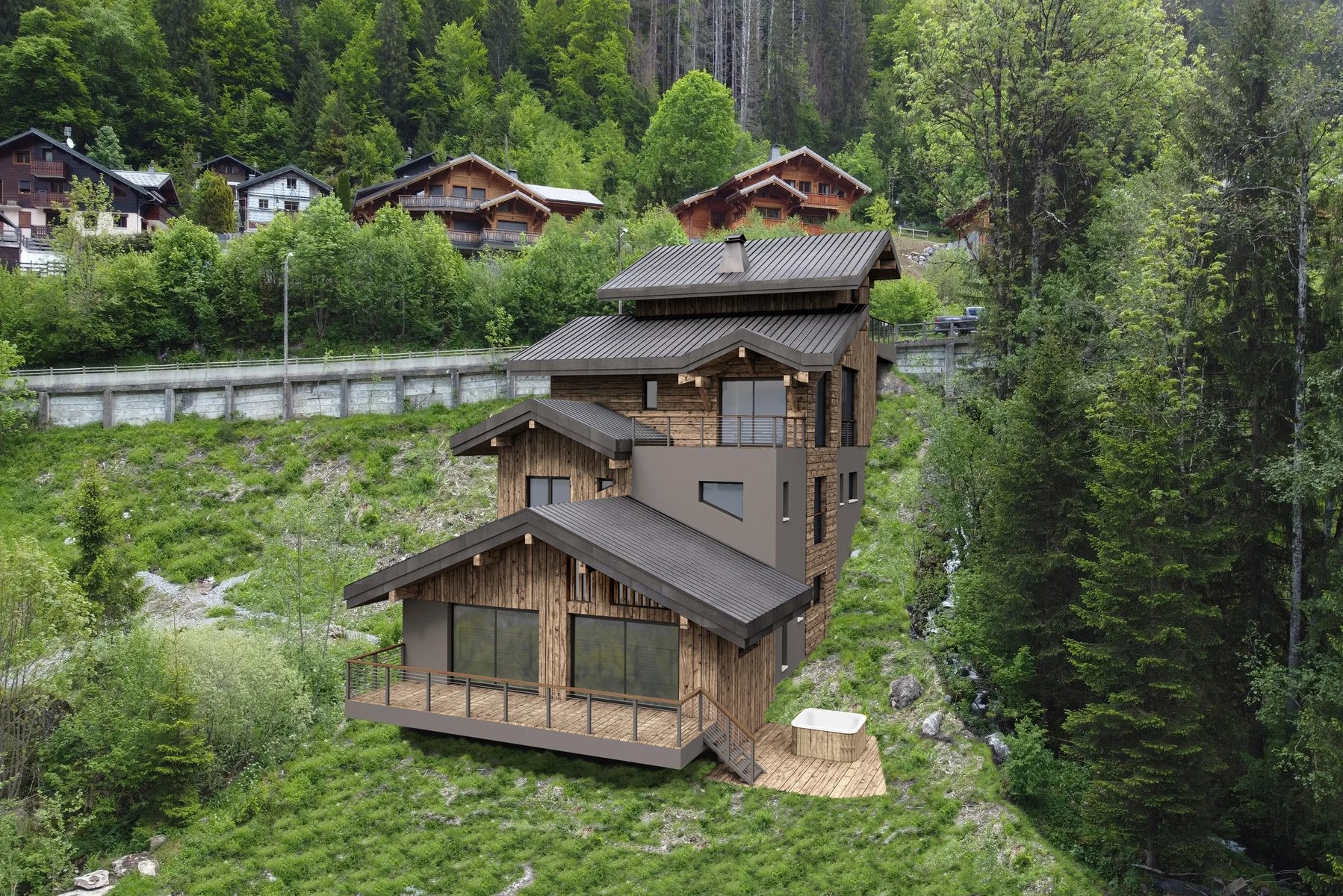 MORZINE – New-build 4-bedroom demi-chalet with panoramic views Accommodation in Chamonix