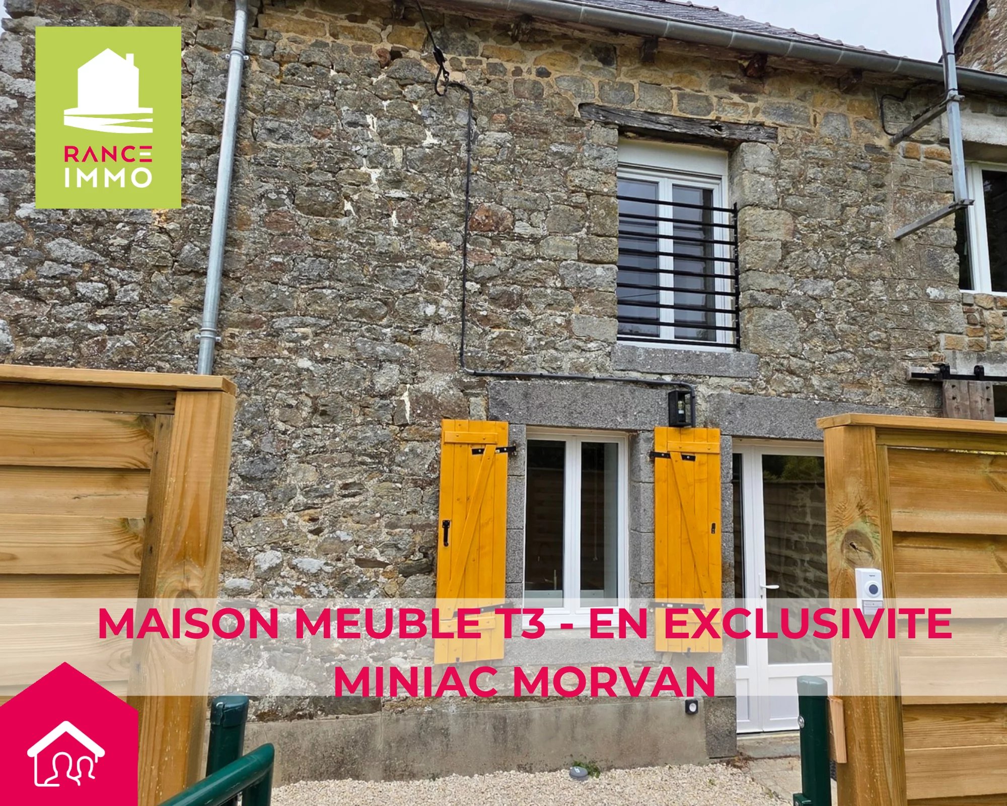 MAISON T3 MEUBLEE – LES CHAMPS GERAUX- EN EXCLUSIVITE