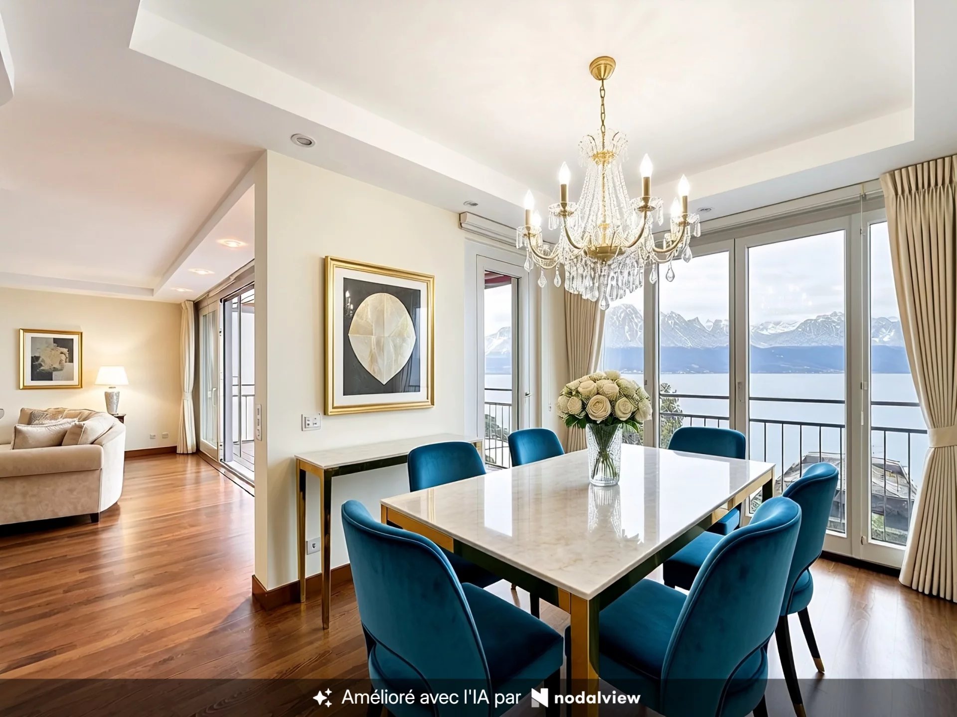 Stunning 4.5-room apartment with a panoramic view of Lake Léman