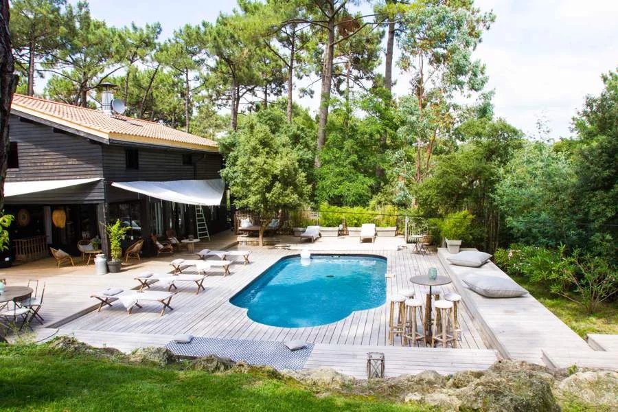 Cap Ferret - Location saisonnière - Maison - 12 Personnes - 6 Chambres - 6 Salles de bain - 280 m² - Piscine