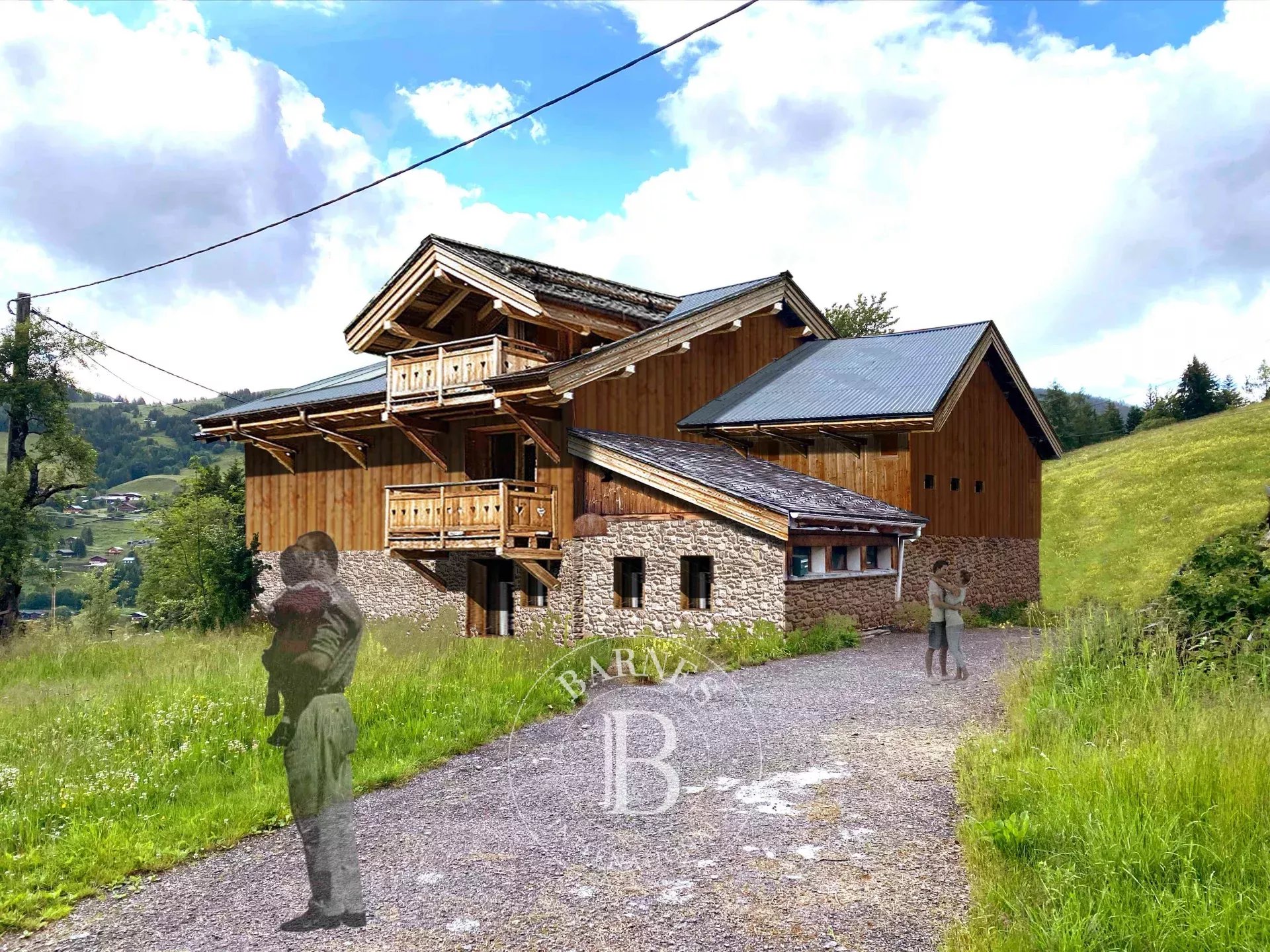 Farmhouse to renovate with approved and cleared permit Accommodation in Les Gets