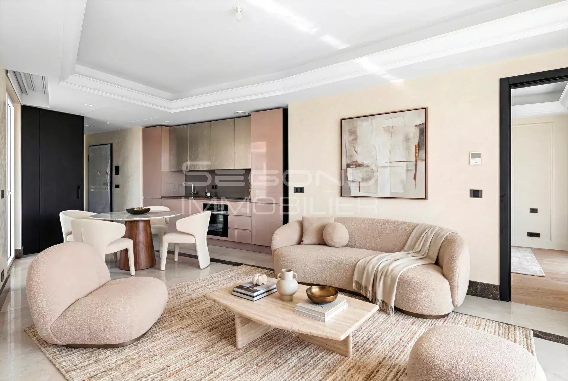 Exclusivity Sale New 2-room apartment with balcony and parking Villa Ninetta Moneghetti Monaco