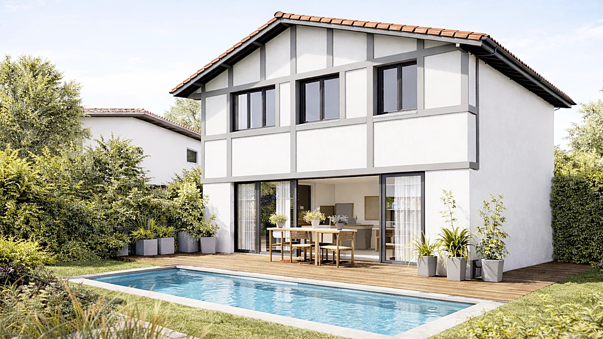 Villa contemporaine T5 avec bassin