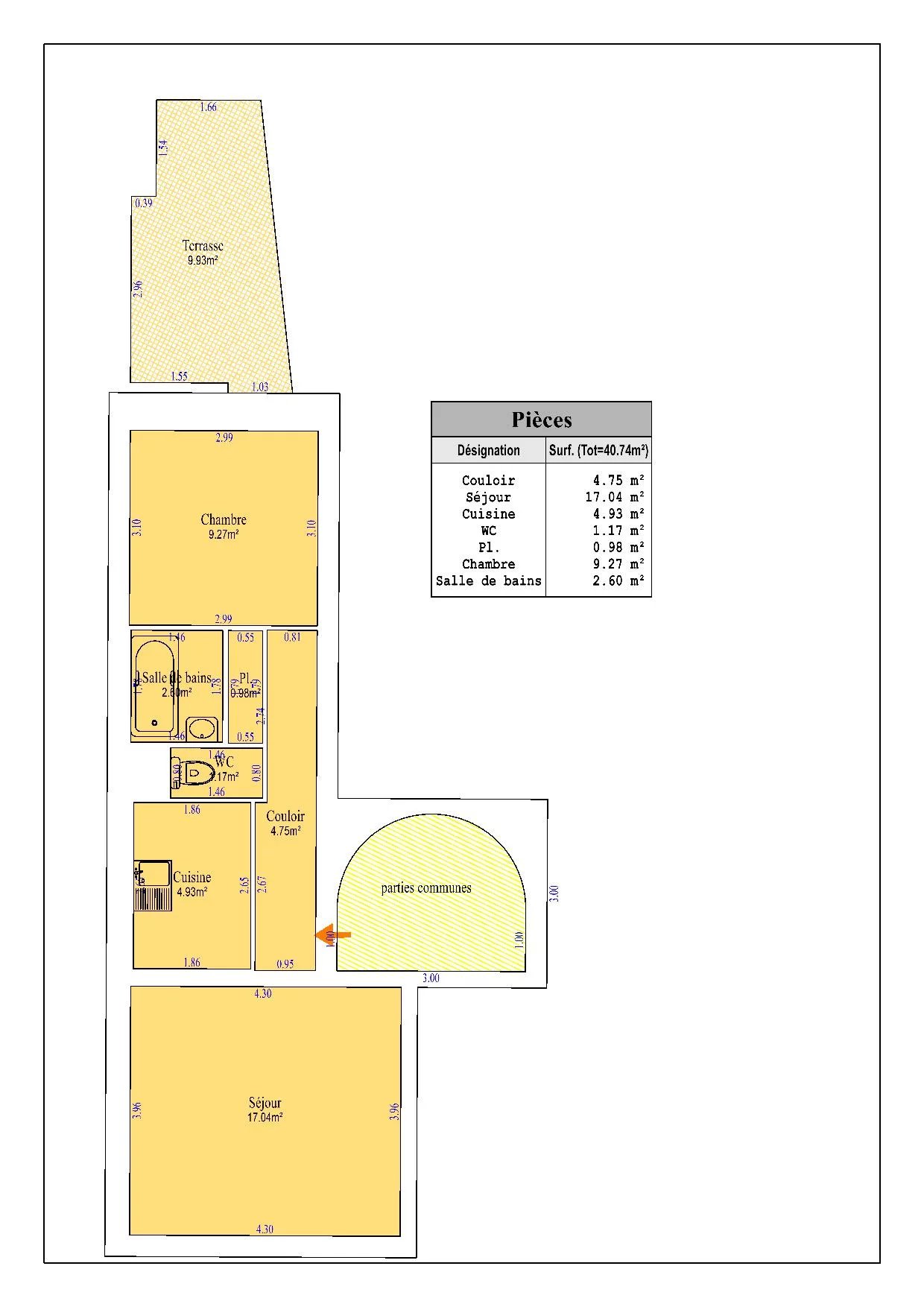 Location Appartement Paris 17ème
