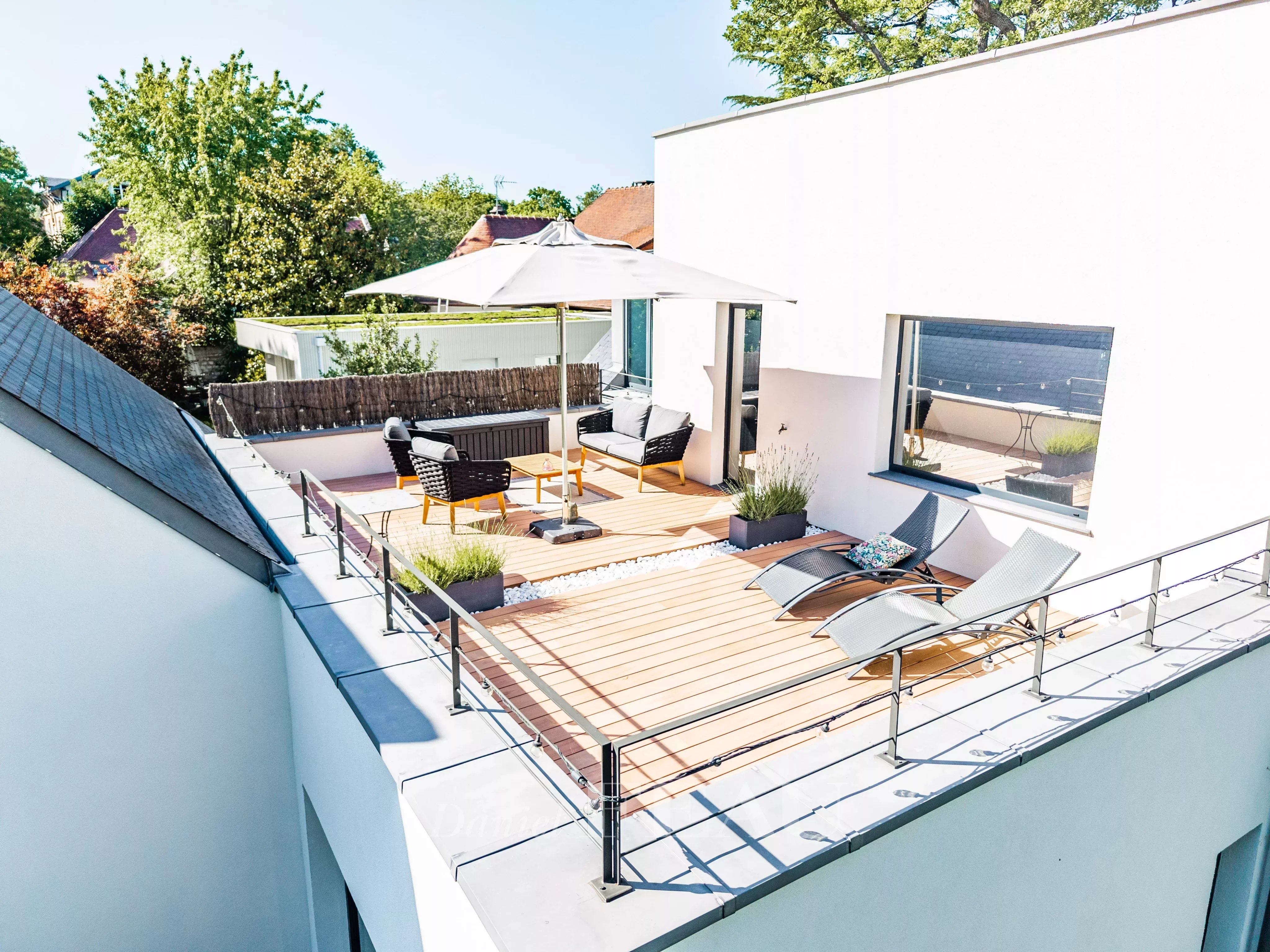 Toit terrasse vue d'ensemble