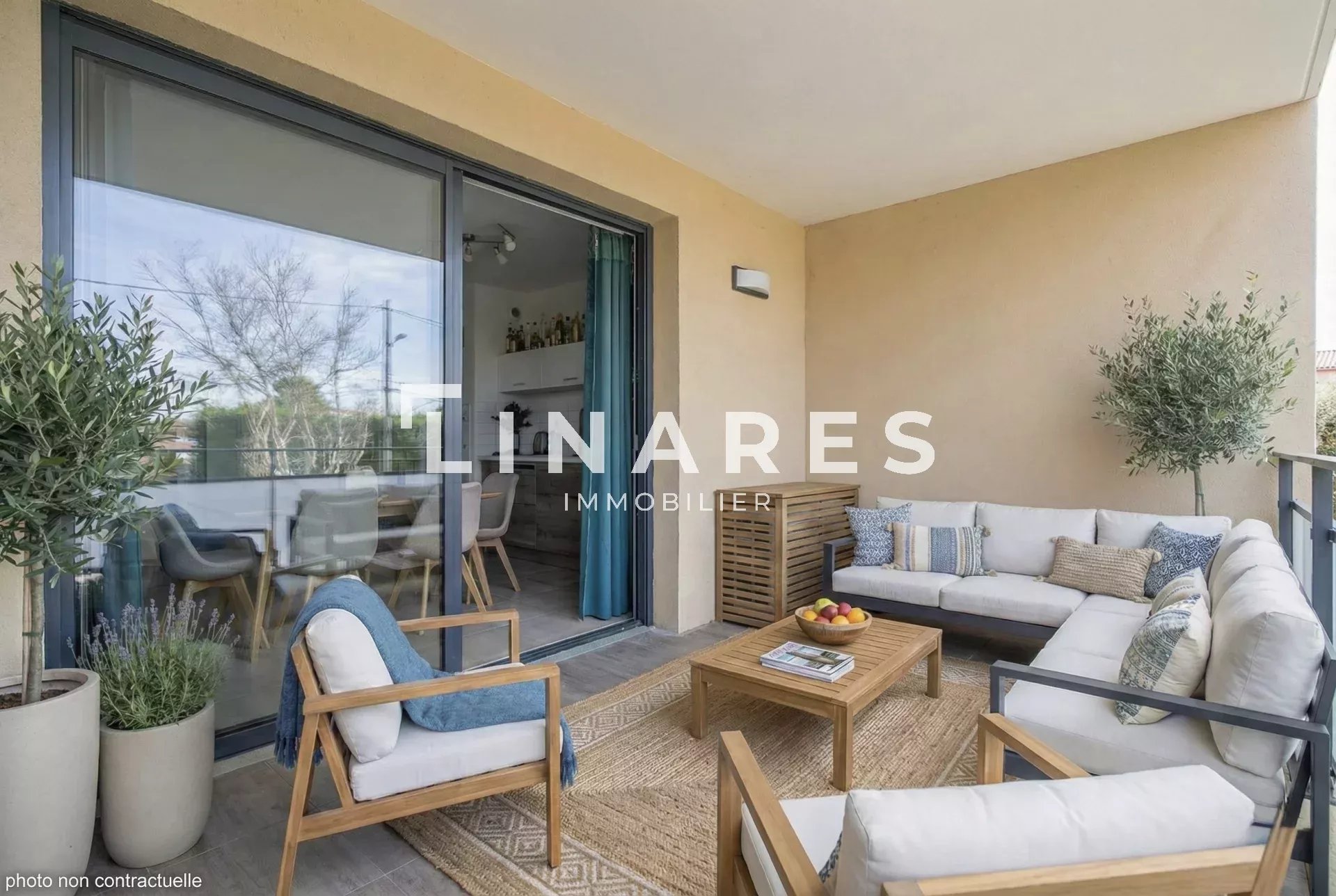 COEUR PUYRICARD -  Appartement T3 de 59m2 + Terrasse  - Double Box (en sus) -13540 AIX EN PROVENCE - PUYRICARD CENTRE VILLAGE