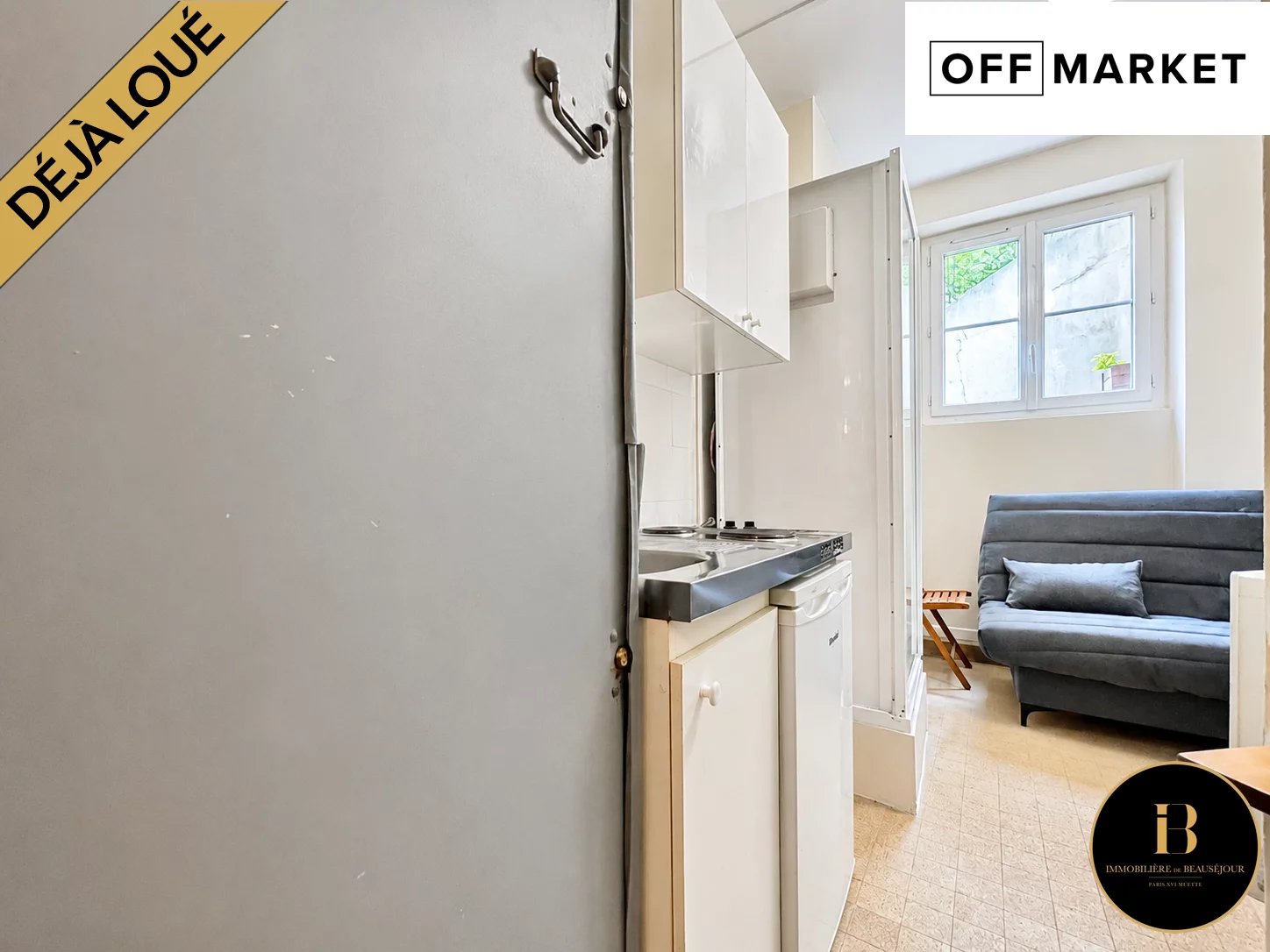 Studio • 9,48 m² • Paris 16ème • Marronniers