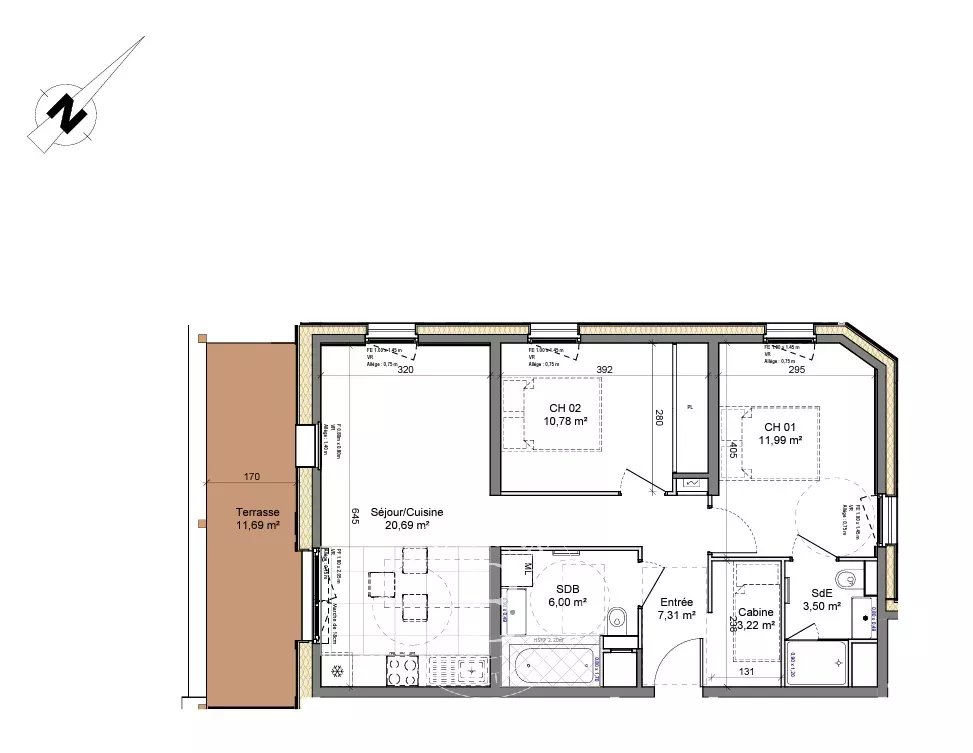 Photo of New Apartment - Montriond École T3+ | 63 sq m | 1st Floor with Balcony, Parking, and Cellar