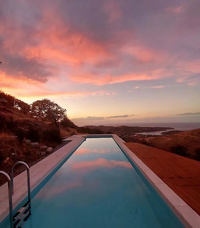 Splendide villa avec une vue panoramique située à Kéa