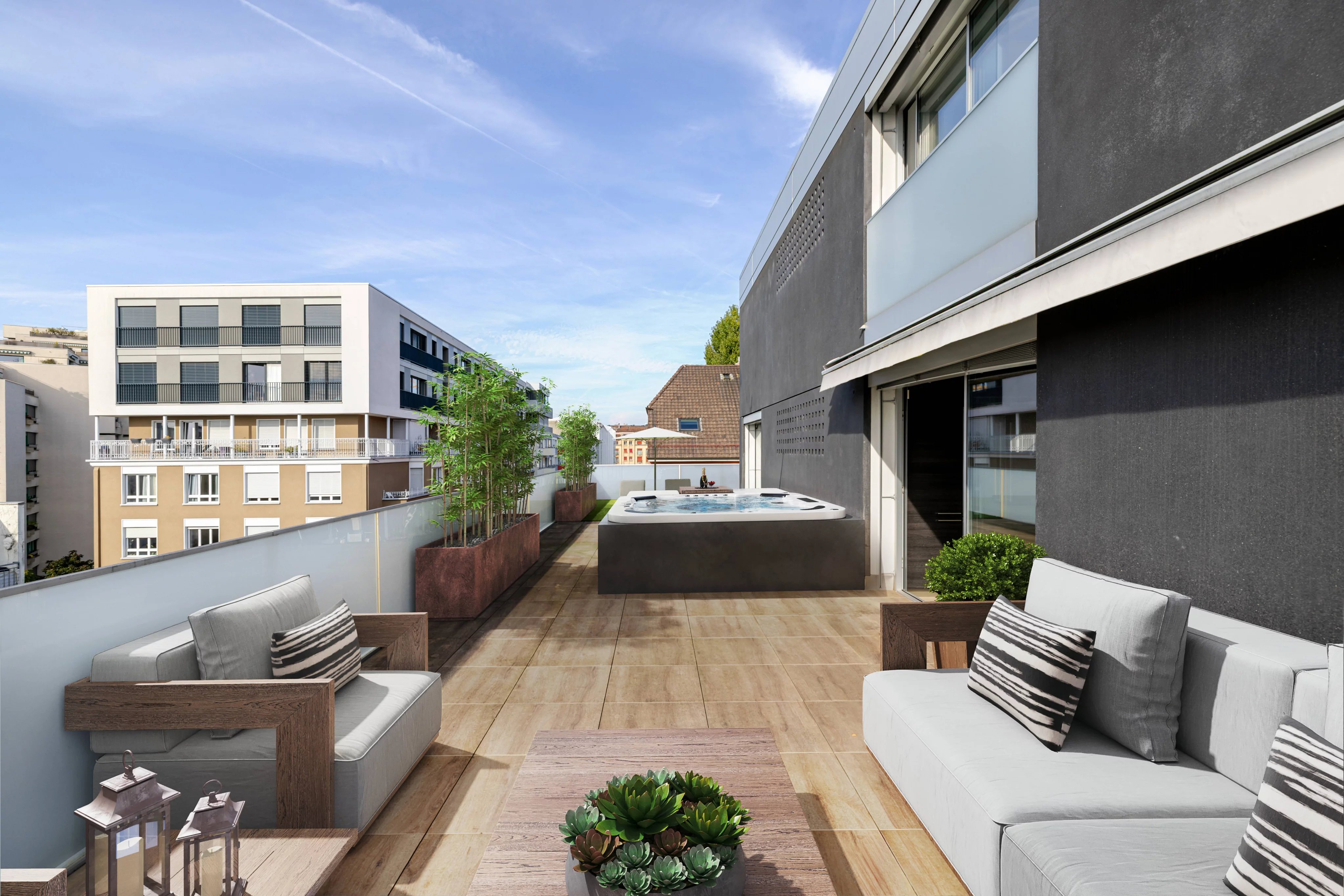 Exclusive - Superb contemporary penthouse in the heart of Saint-Jean