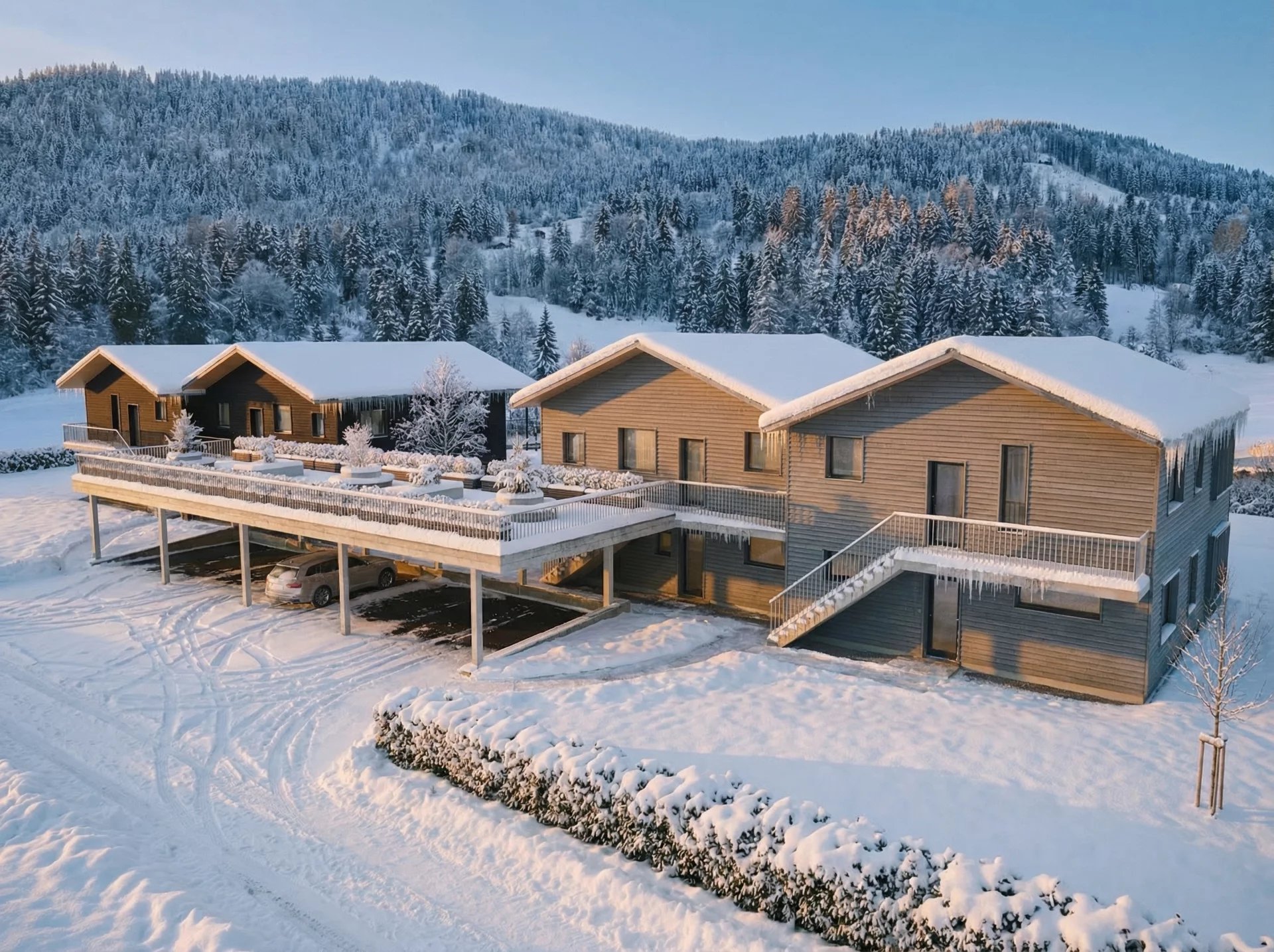 Charmant attique neuf avec immense terrasse !