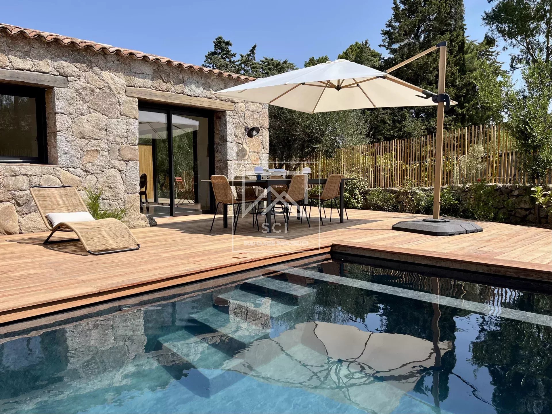 Bergerie, 2 chambres, piscine