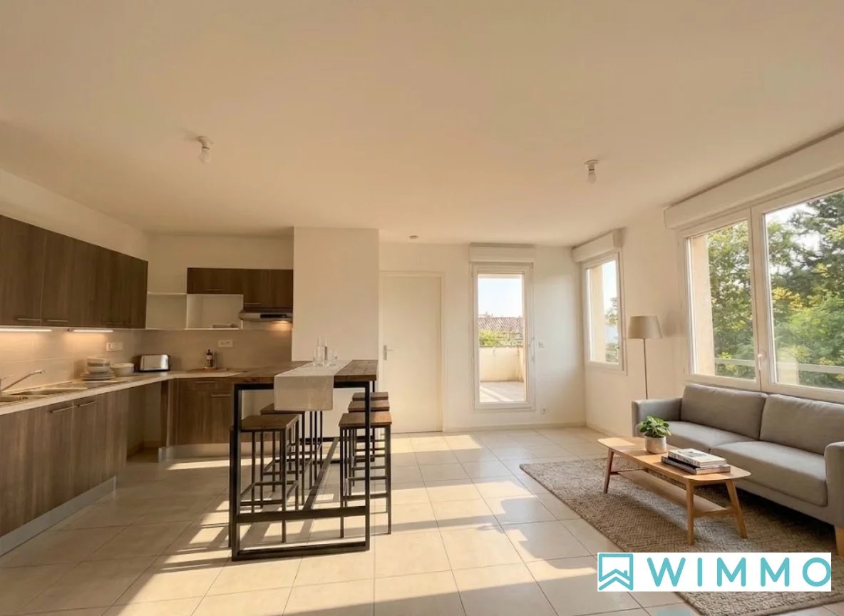 Appartement T3 avec 2 balcons à Pessac