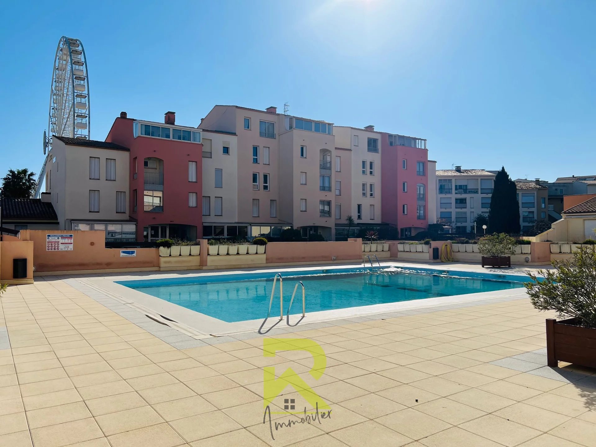 LE CAP D'AGDE - Centre Port - Appartement 2 pièces avec asce