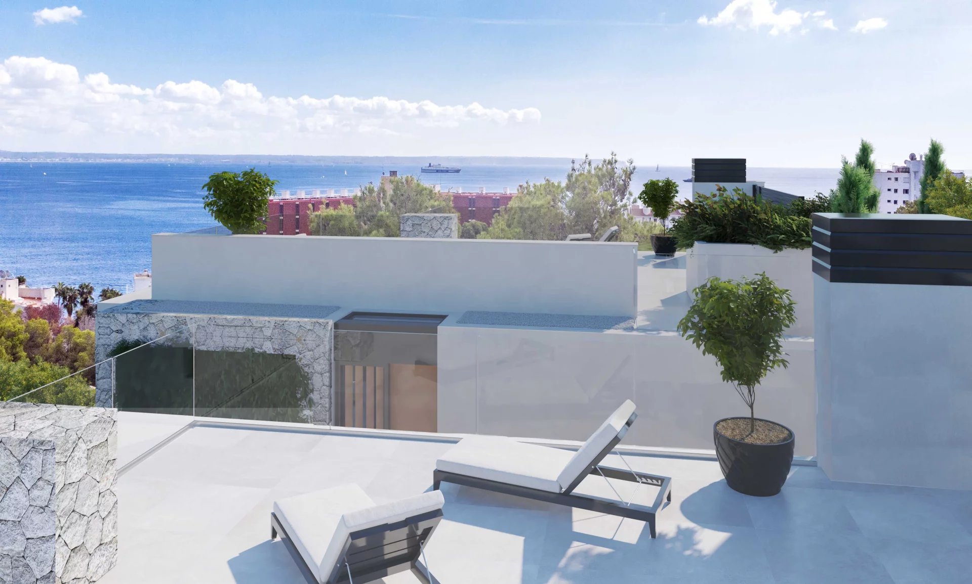 New luxury villas with sea views