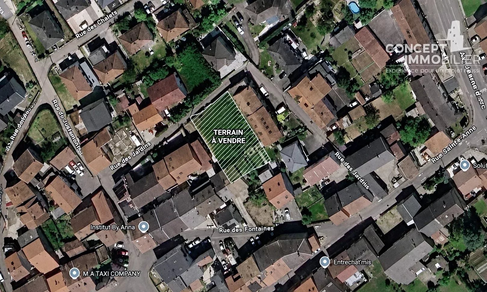 Terrain constructible de 687 m² au cœur de Budange – Fameck