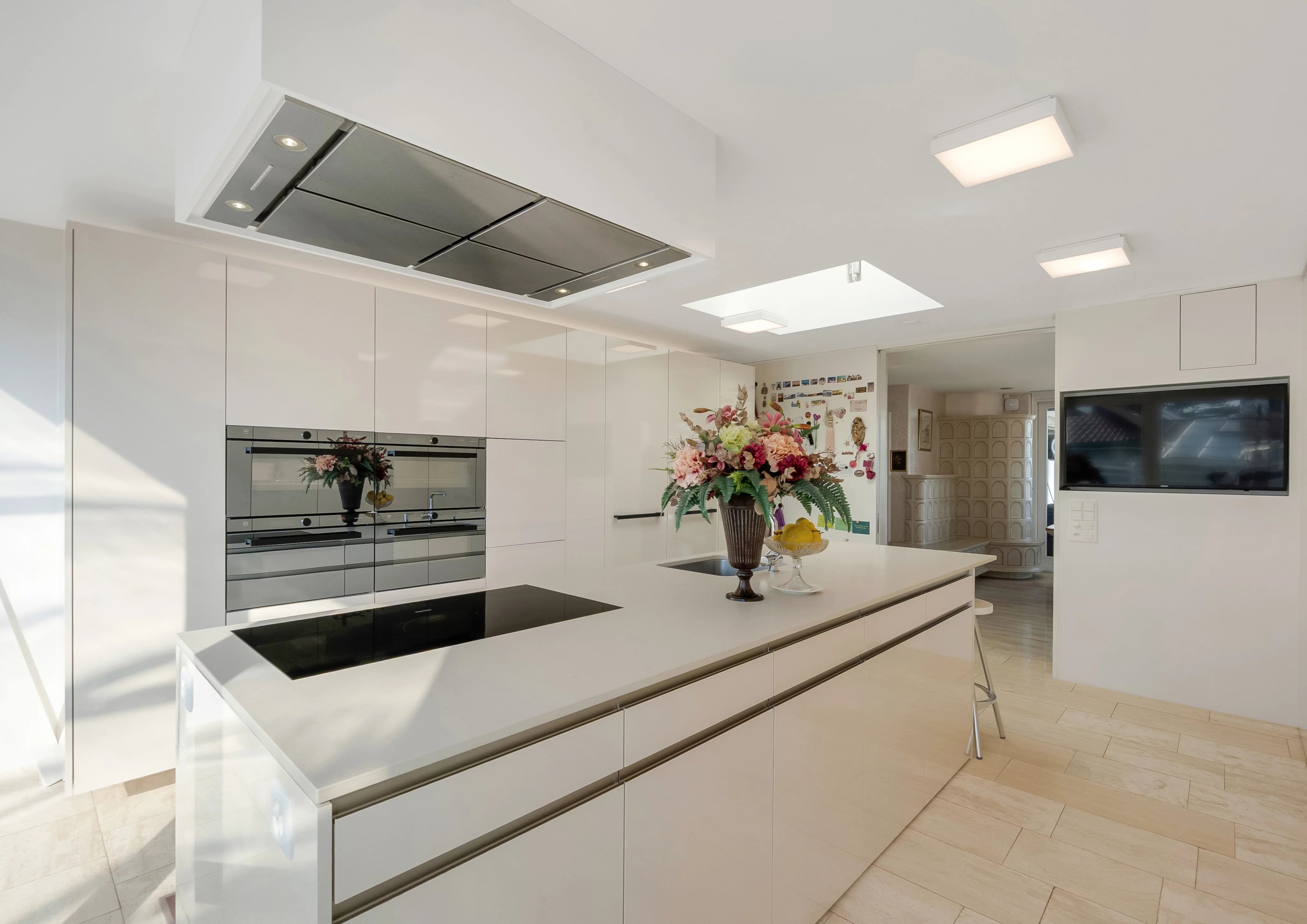 A timeless designer villa on a sunny hillside with a stunning garden