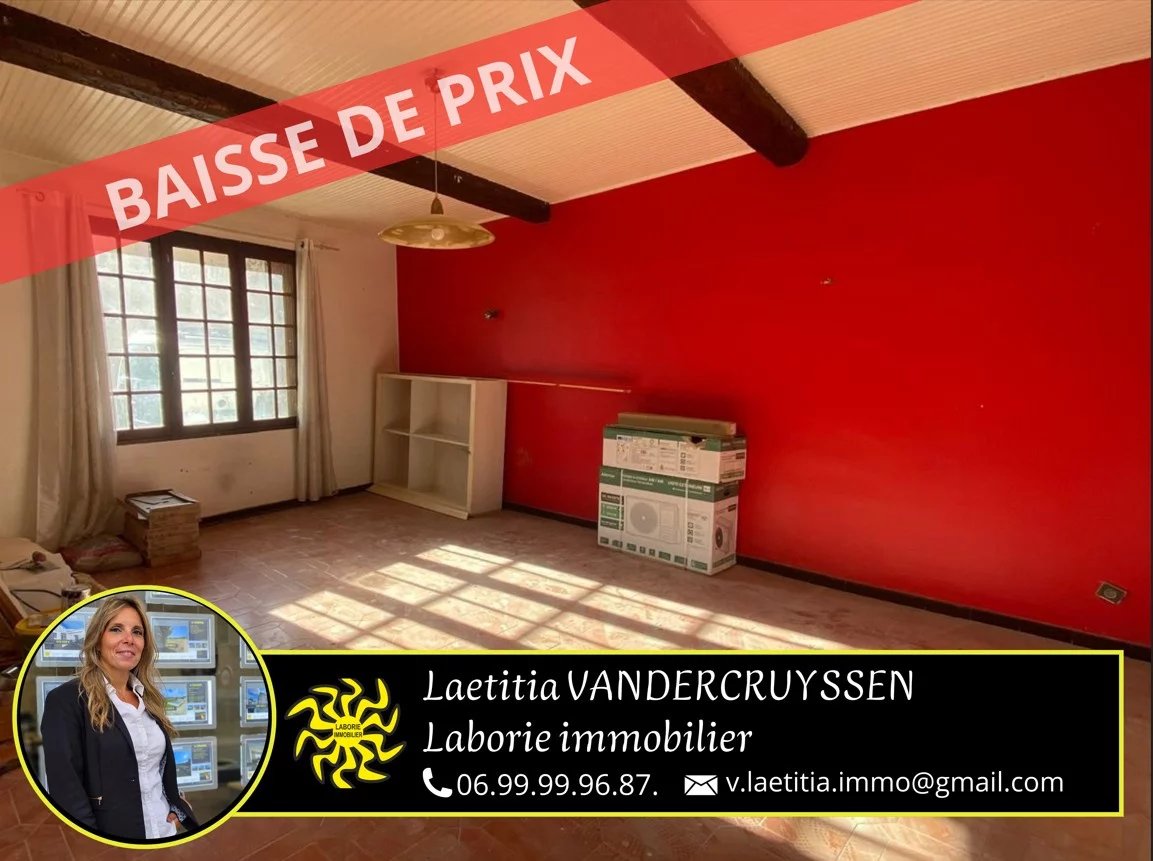 A vendre maison T3 à rénover avec beaux volumes à Lézignan-C