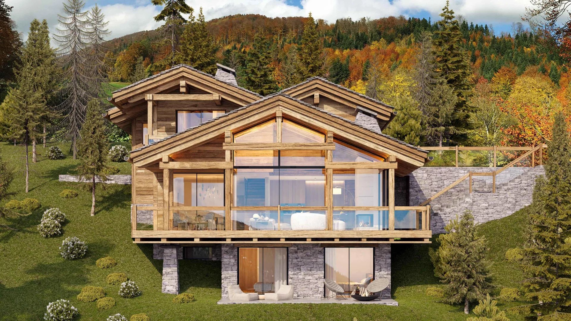 Projet de chalet avec vue panoramique