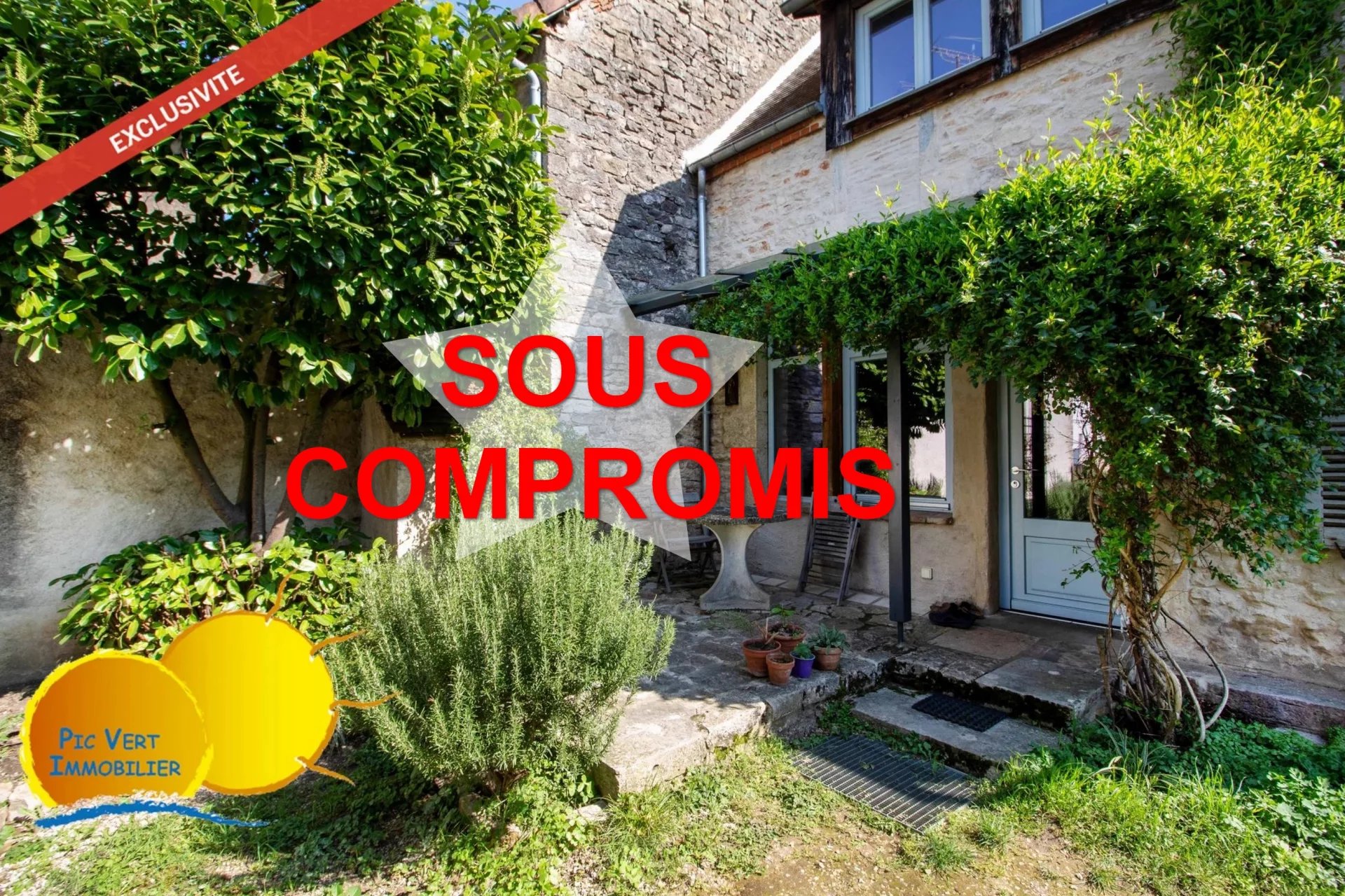 Maison de charme avec maison d'accueil mitoyenne