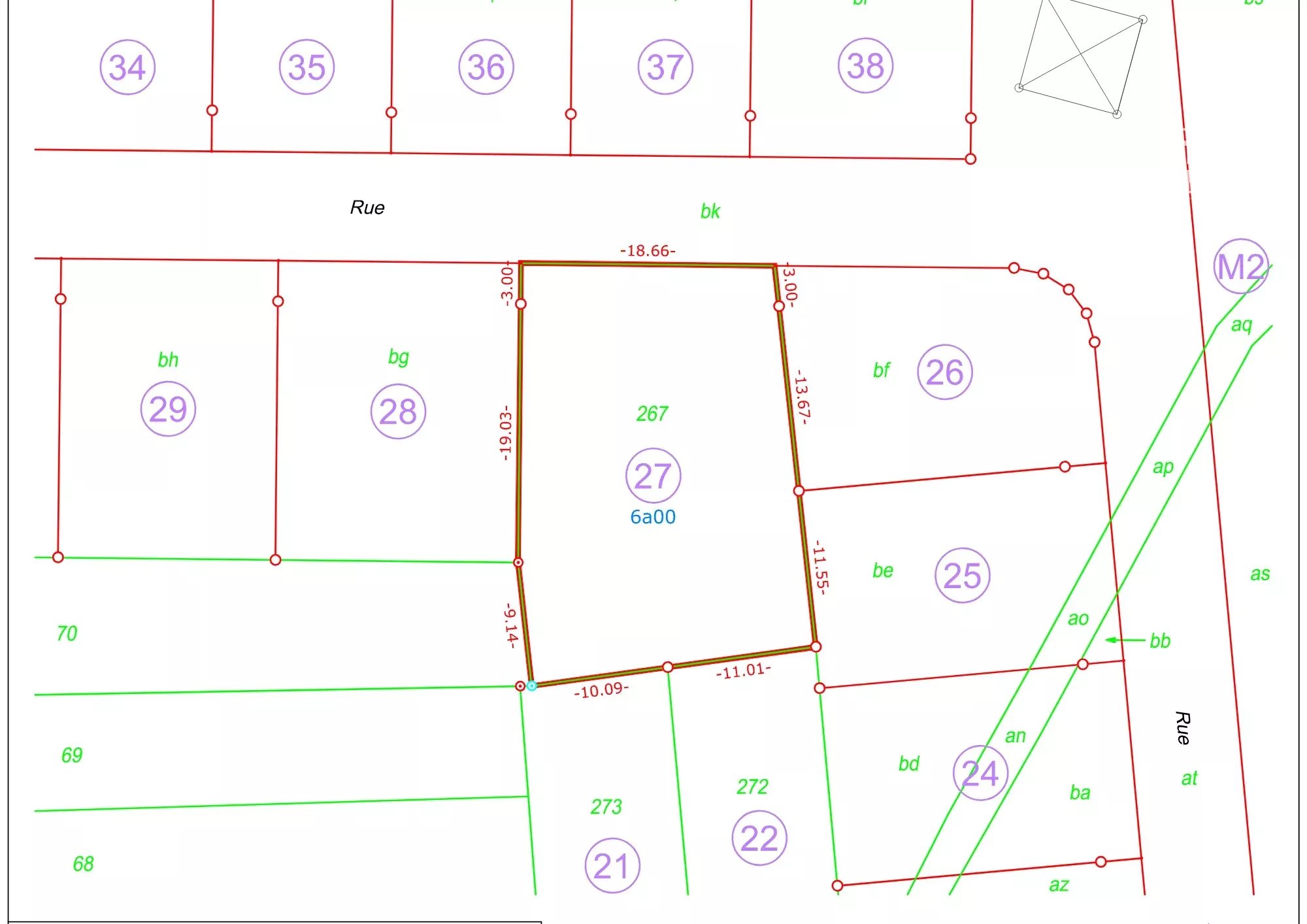 Terrain à bâtir – 600 m² – Fameck (Budange)
