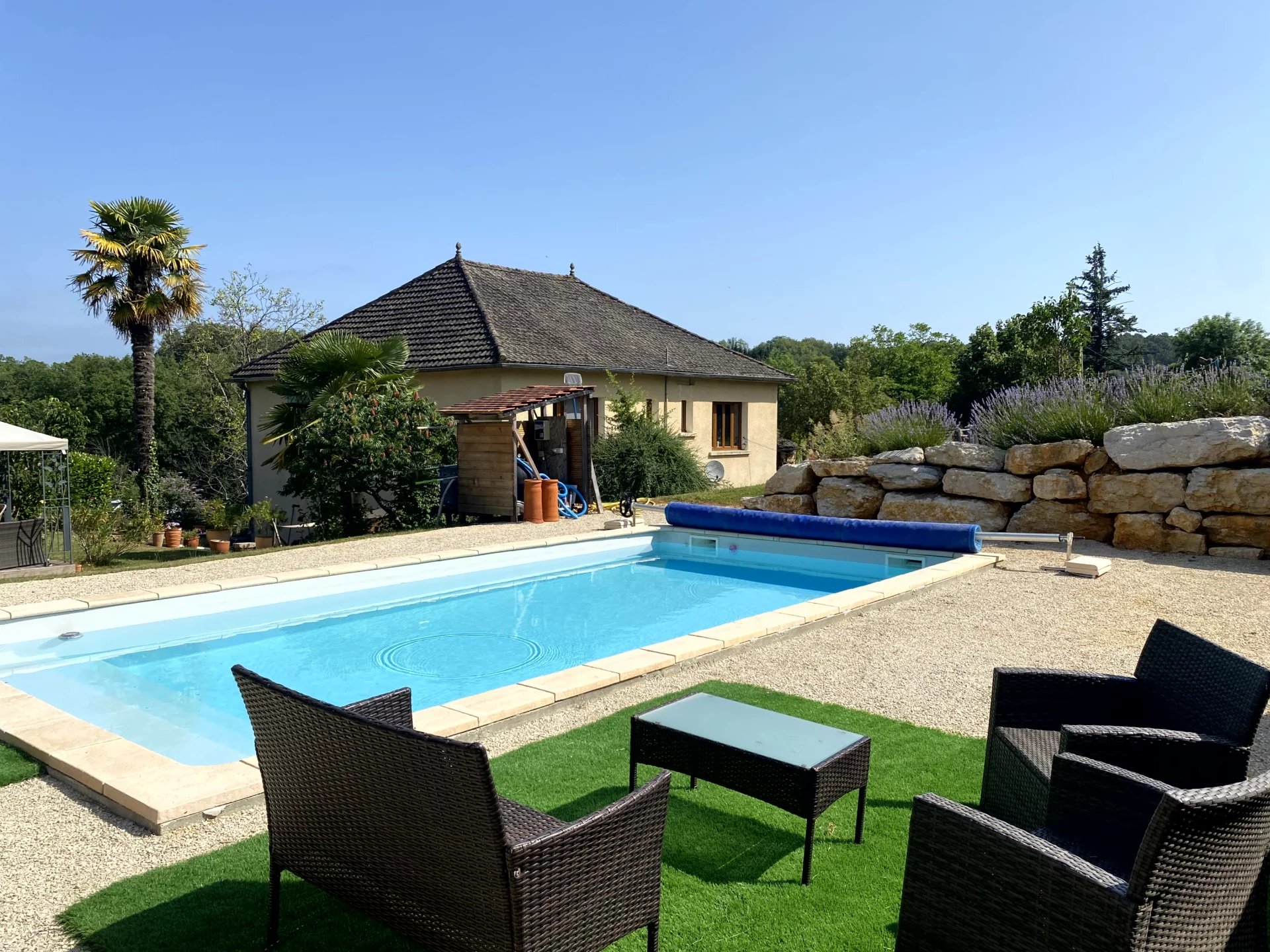 Renovated countryside home with heated pool