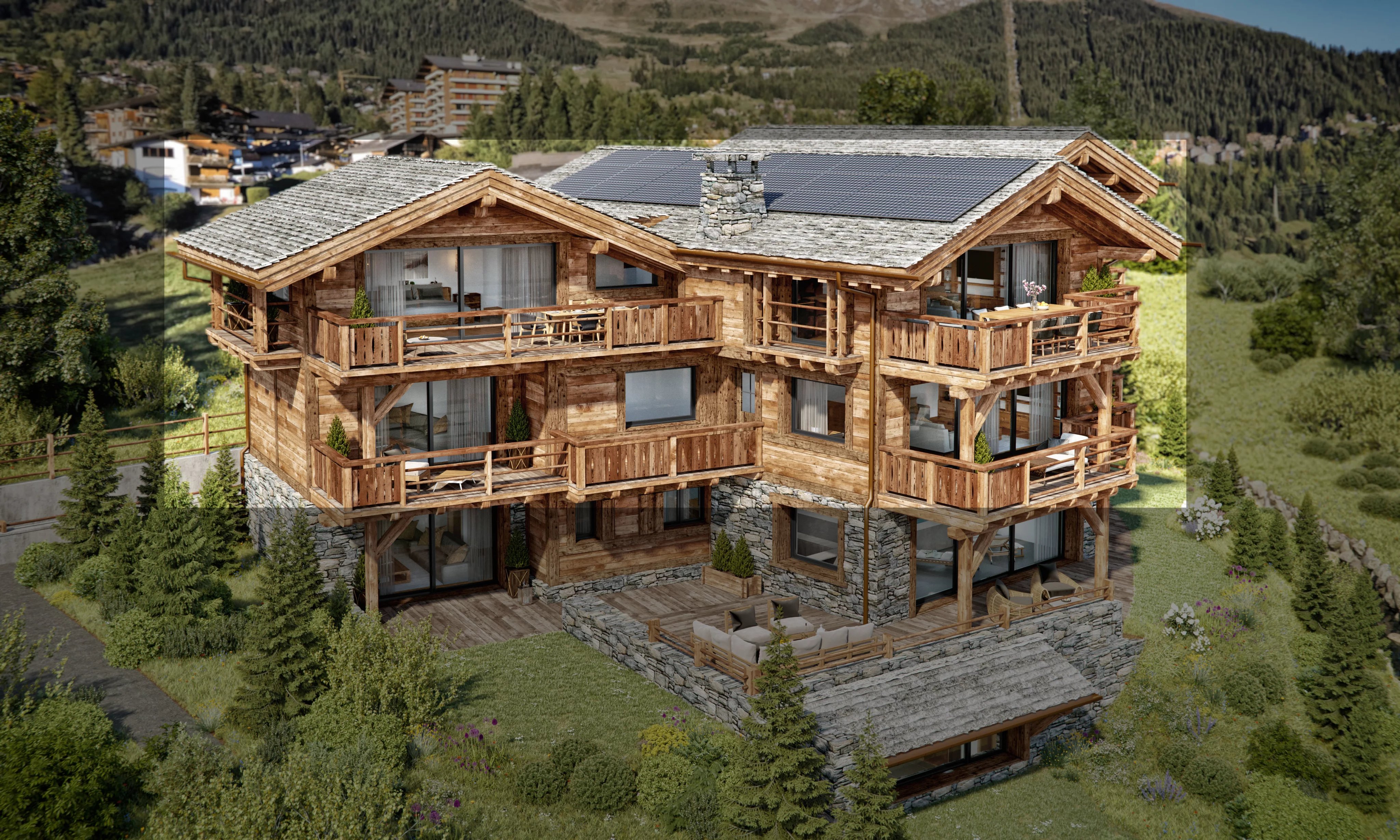 Beautiful penthouse in Verbier with swimming pool and spa