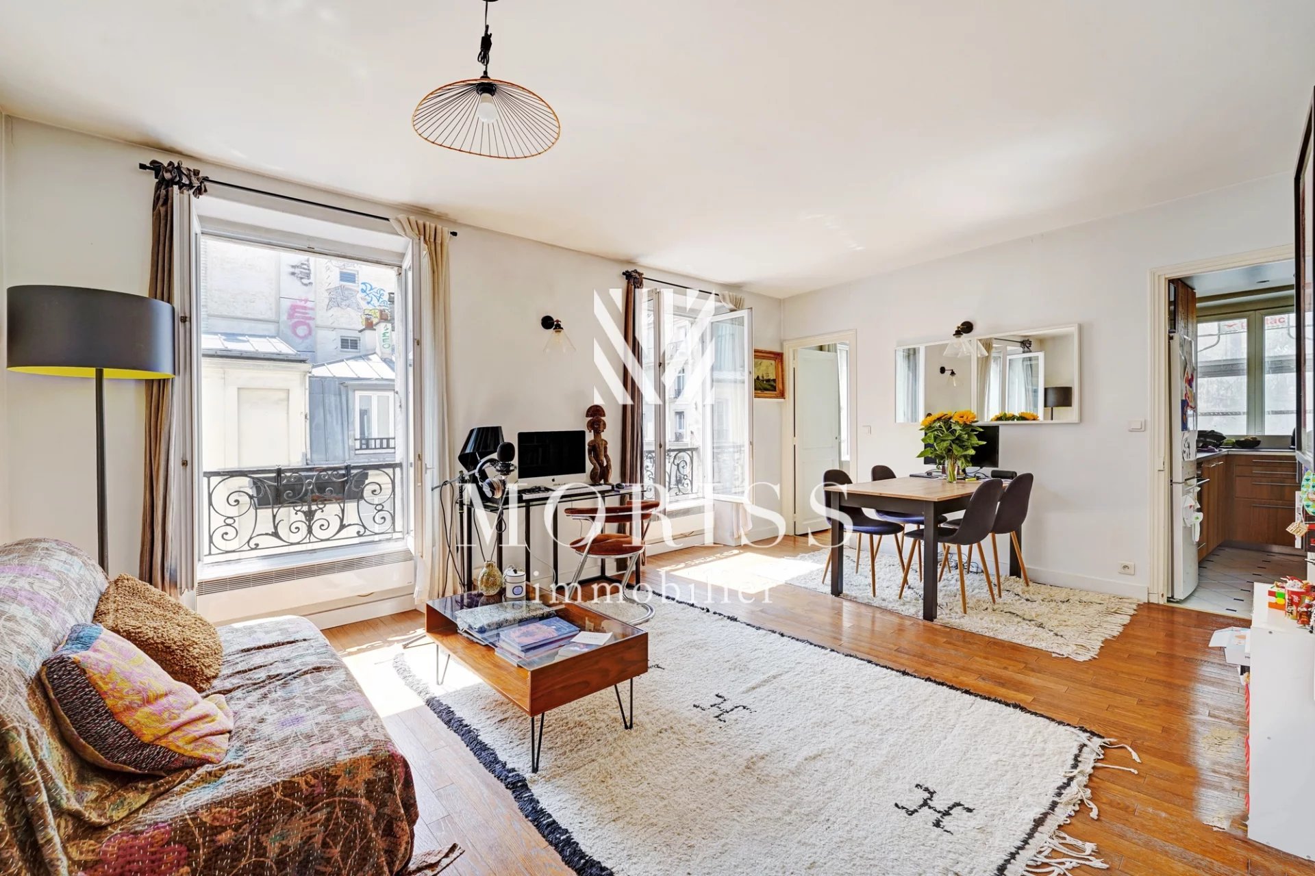PARIS XI -  rue St-Maur : Appartement 41 m2 2 pièces 1 chambre - Image 1